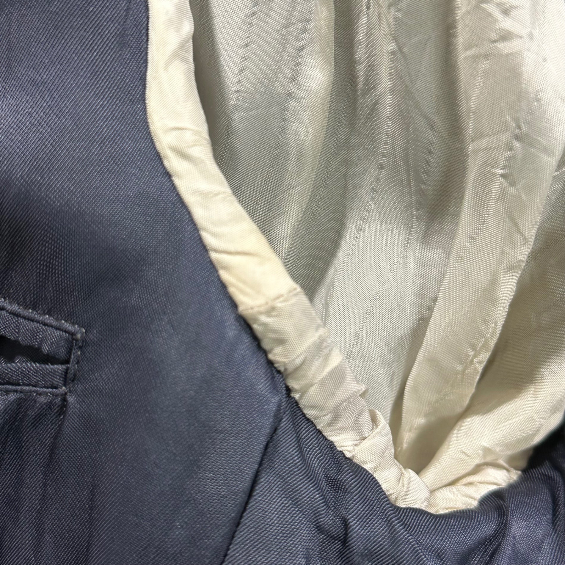 YVES SAINT LAURENT(イヴサンローラン) 70's~80's Logo Gold Button Navy Blazer 本人期 ロゴ 金ボタン 紺 ブレザー 表記無(M程度) ネイビー 70年代～80年代 ヴィンテージ アーカイブ テーラード ジャケット フランス製