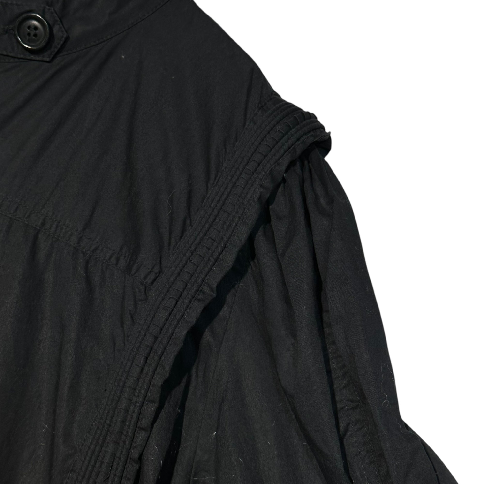 sea NEW YORK(シーニューヨーク) Pleated-Line Long-Sleeve Jumpsuit プリーツ ライン 長袖 オールインワン 8(L) ブラック