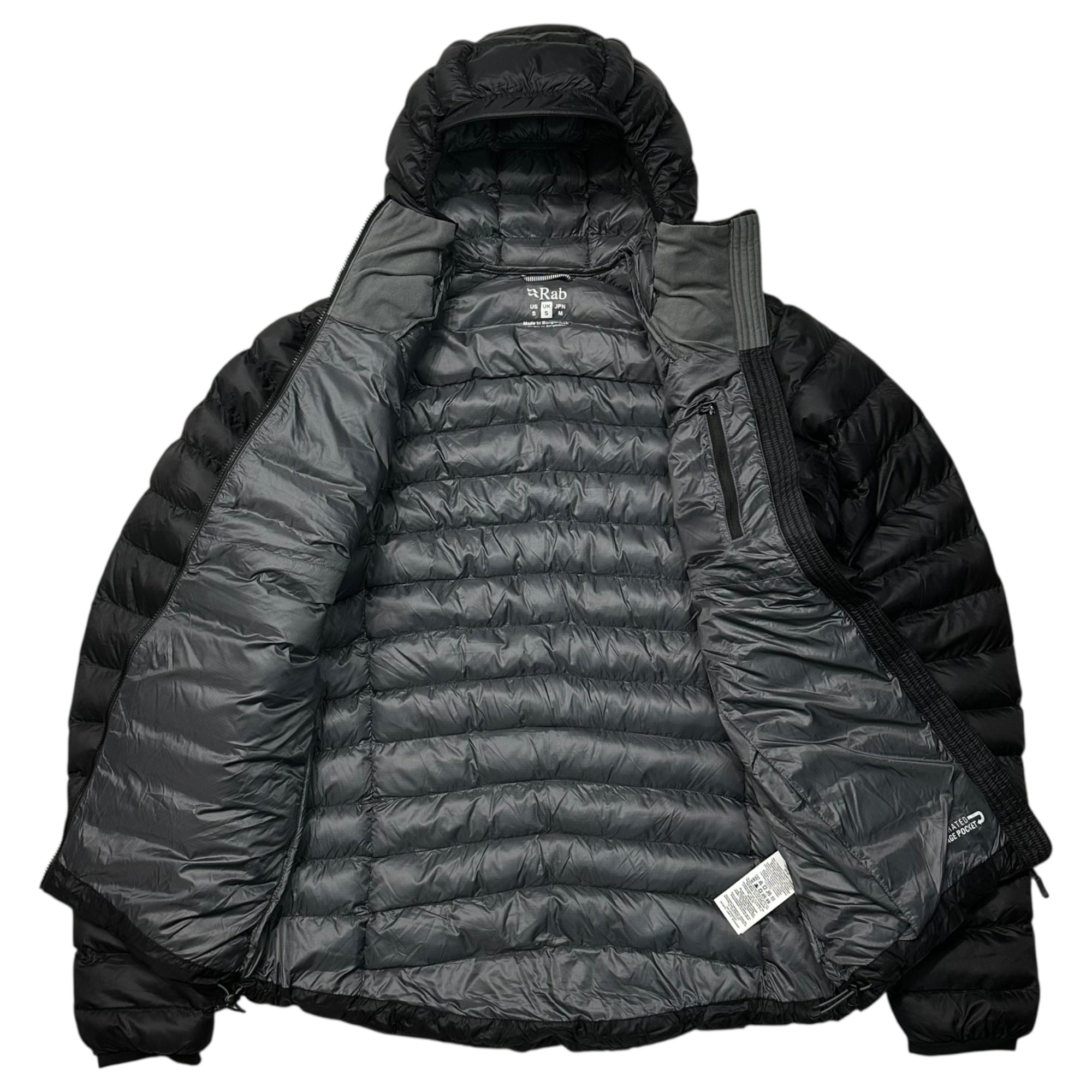 Rab(ラブ) Cirrus Alpine シラス アルパイン インサレーション ジャケット 中綿 フーディ QIP-25 M ブラック プリマロフト