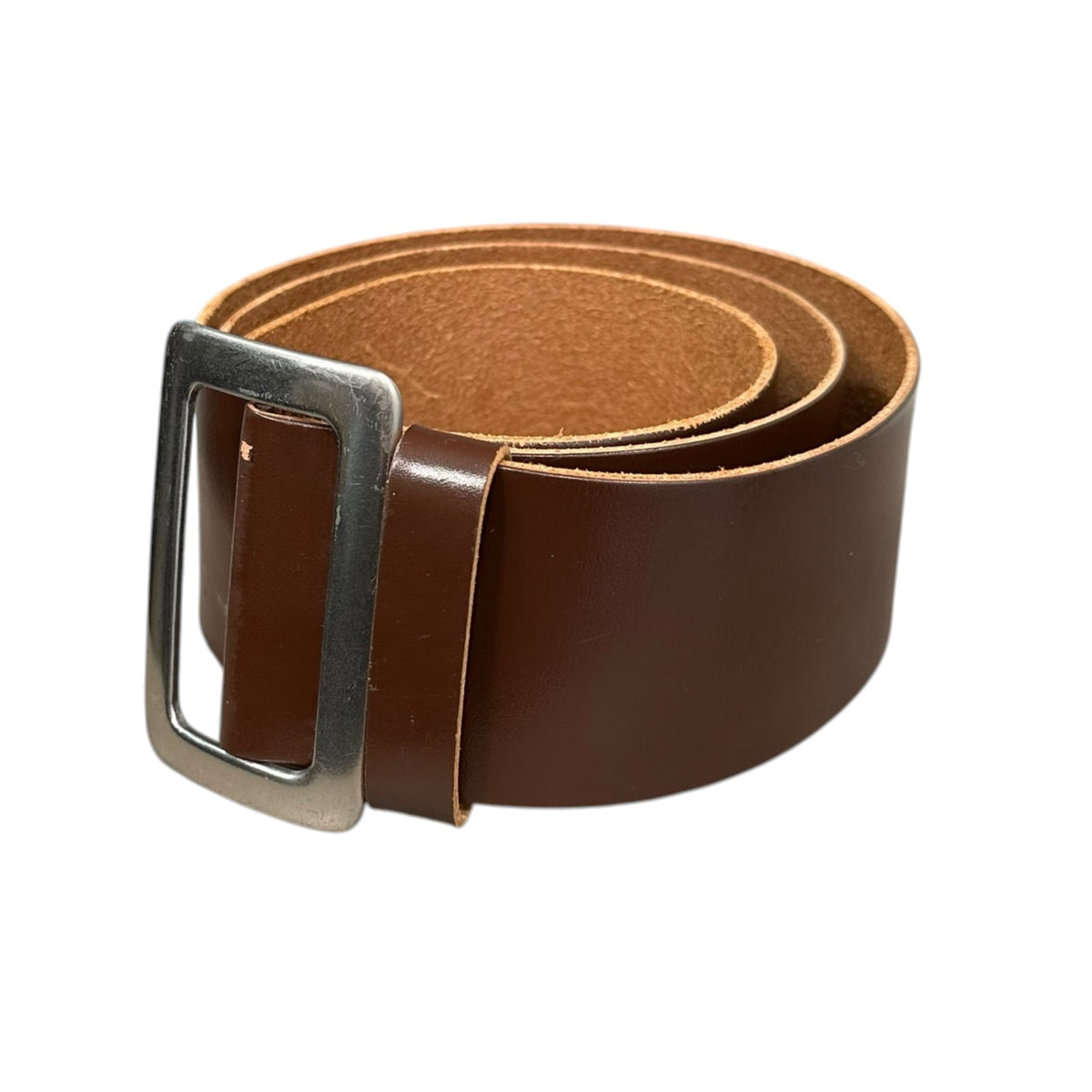tricot COMME des GARCONS(トリココムデギャルソン) Basic Wide Leather Belt レザー ベーシック ワイド 太ベルト ブラウン