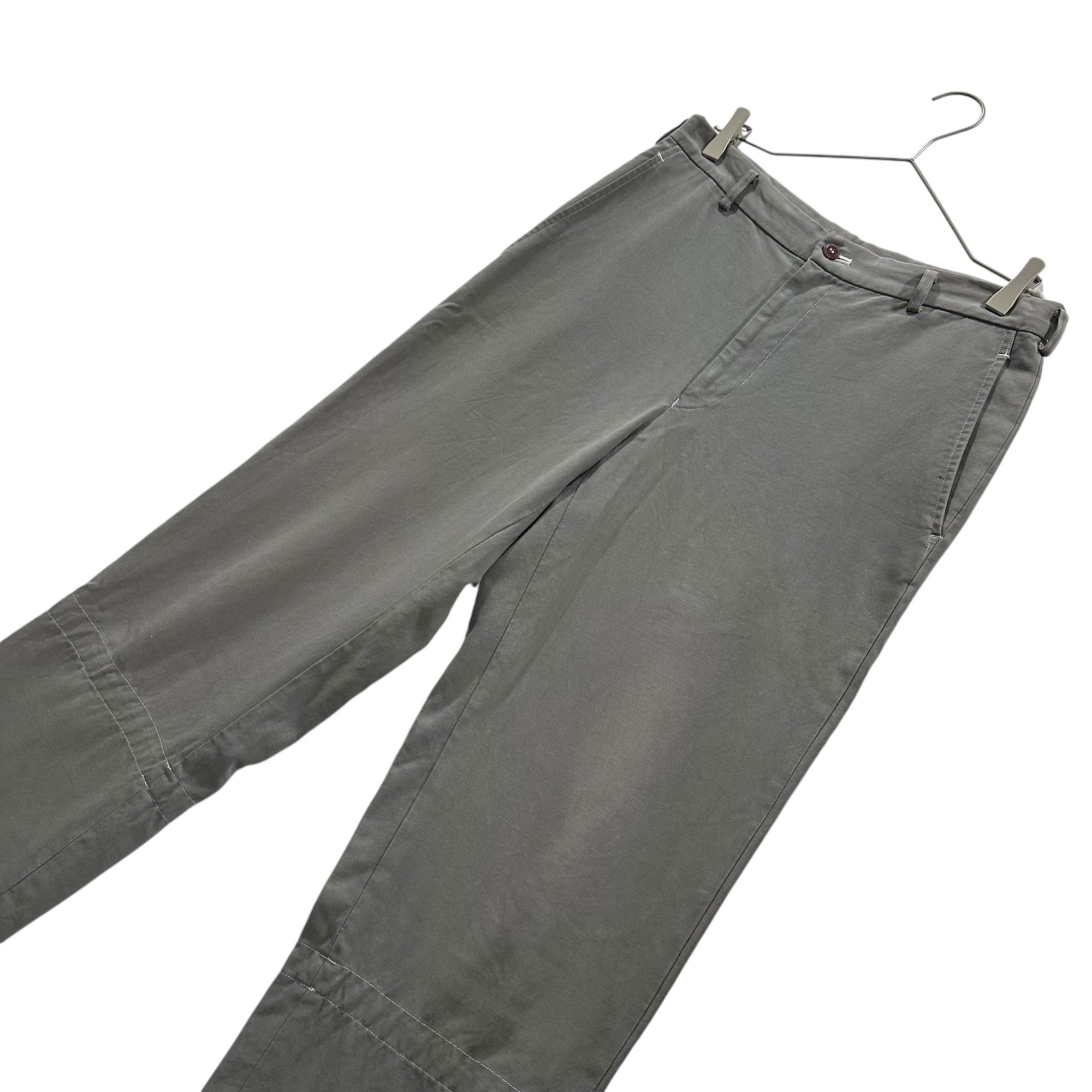 COMME des GARCONS HOMME(コムデギャルソンオム) 1998AW White Stitched Cotton Pants ホワイト ステッチ コットン パンツ HP-10022M M グレー 90's 90年代 AD1998 田中オム