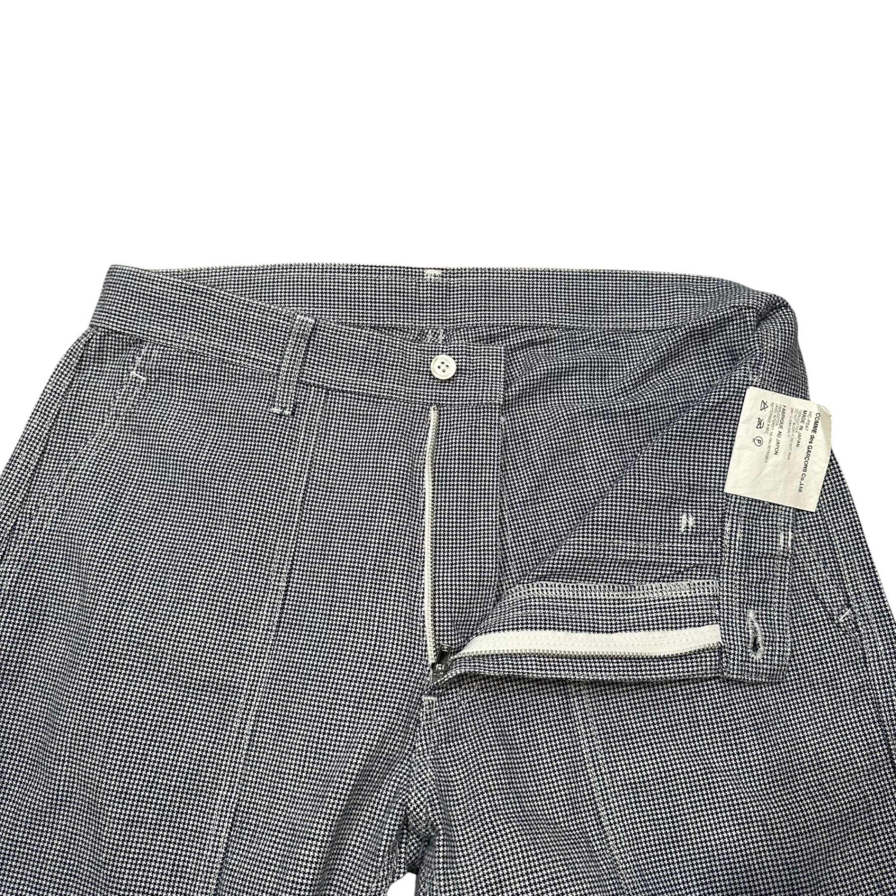 COMME des GARCONS HOMME(コムデギャルソンオム) 2009SS Houndstooth Baker Work Pants 千鳥柄 ベイカー ワーク パンツ HC-P047 S ブルー AD2008