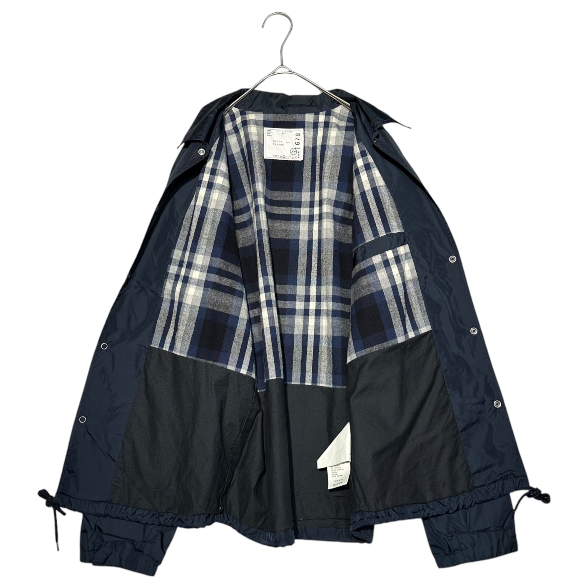 sacai × FRAGMENT DESIGN(サカイ × フラグメントデザイン) 17SS Collaboration Nylon Coach Jacket コラボ ナイロン コーチ ジャケット 17-01678M 1(S) ネイビー