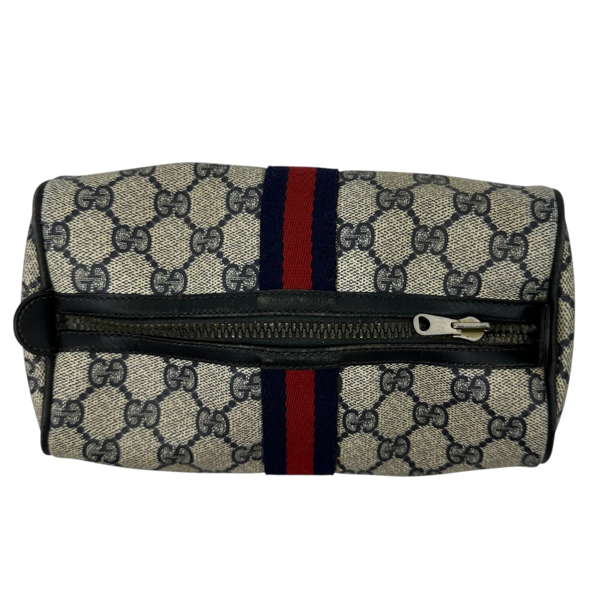 GUCCI PARFUMS(グッチパフューム) 80's GG Sherry Line Vintage Pouch GG シェリーライン ヴィンテージ ポーチ グレー 80年代 ririジップ