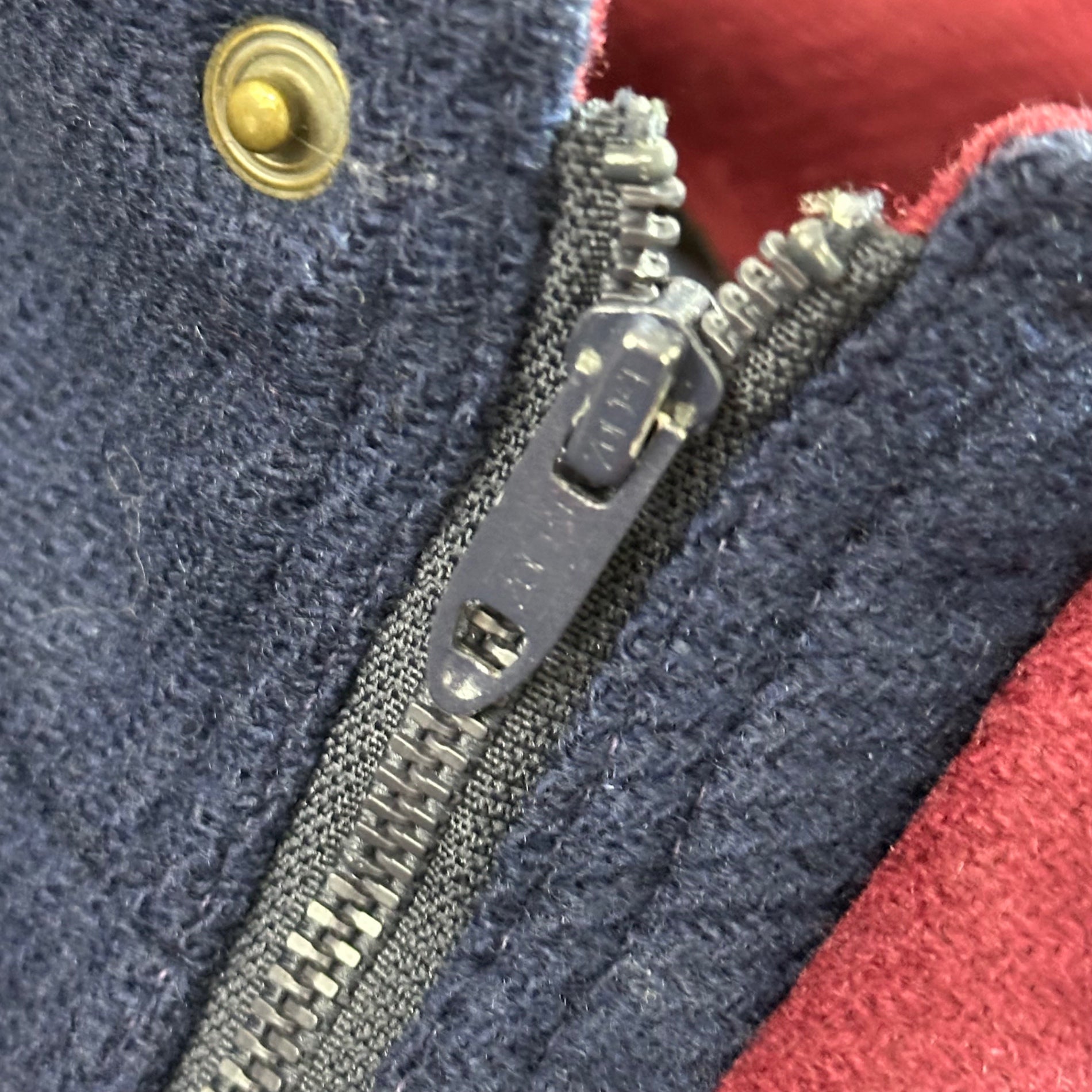 LOBO by PENDLETON(ロボ バイ ペンドルトン) 70~80's Multi-Color Wool Blouson 70～80年代マルチカラー ウール ブルゾン  L ネイビー×グリーン×レッド ヴィンテージ