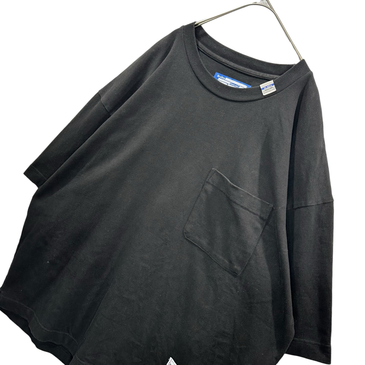 Maison MIHARA YASUHIRO(メゾンミハラヤスヒロ) in・stru(men-tal).  Heavy Weight Jersey Half-sleeve T-shirt ヘヴィ ウェイト ジャージィ ハーフスリーブ Tシャツ I12TS512 50 ブラック