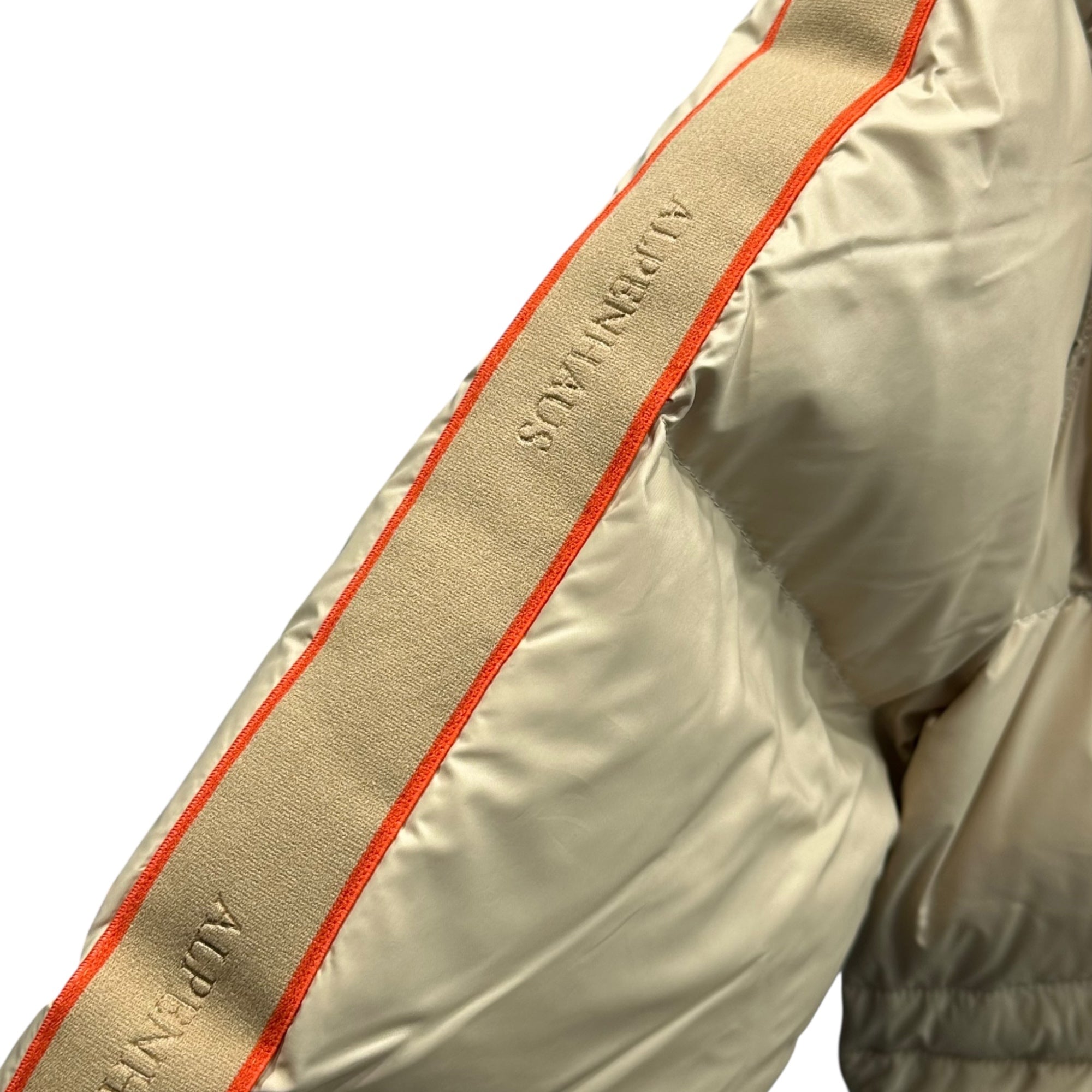 ALPENHAUS(アルペンハウス) Tingwick 2-in-1 Maxi Puffer Jacket with Removable Sleeves ティンウィック マキシ 中綿 ジャケット コート 袖 取り外し可能 A2N010F4CI M ベージュ×オレンジ