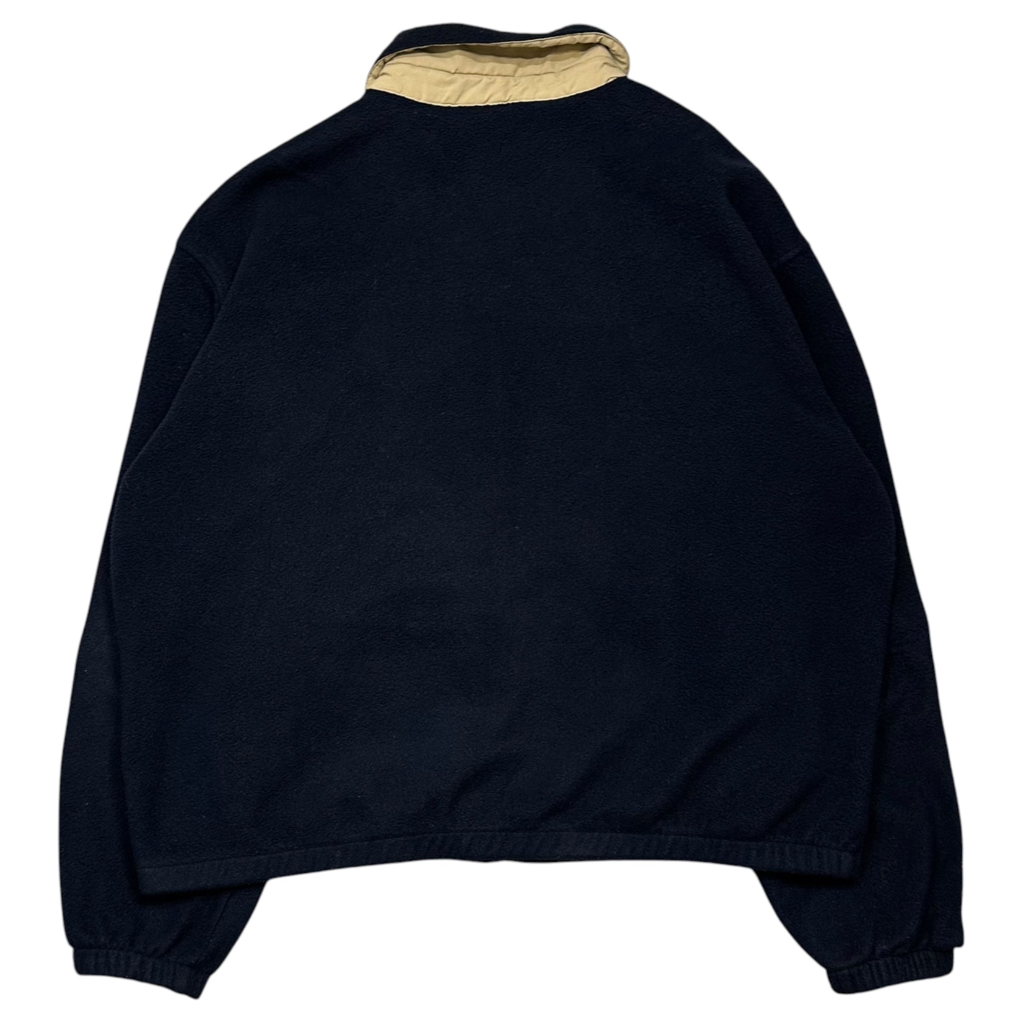POLO RALPH LAUREN(ポロラルフローレン) 1990's POLARTEC Fleece Harrington jacket フリース スイングトップ XXL ネイビー 90年代 三角タグ ジャケット