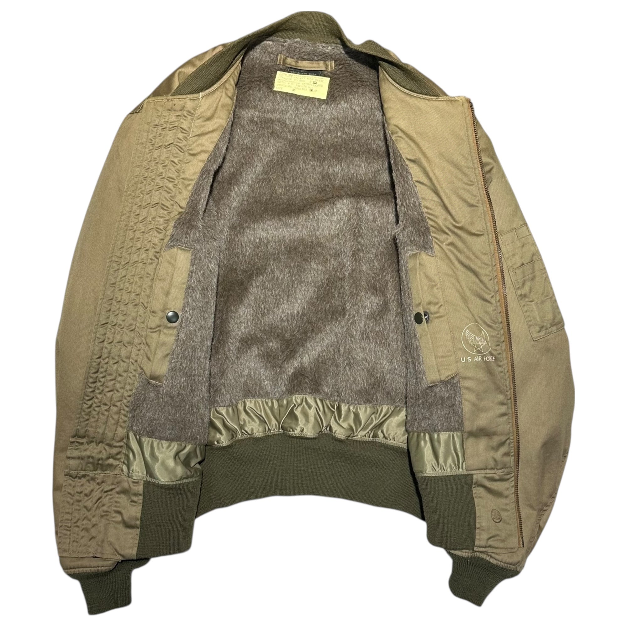BUZZ RICKSON’S(バズリクソンズ) B-15A MOD モディファイド フライトジャケット 第388爆撃大隊 復刻 フライト ジャケット M13769 40(L程度) カーキ