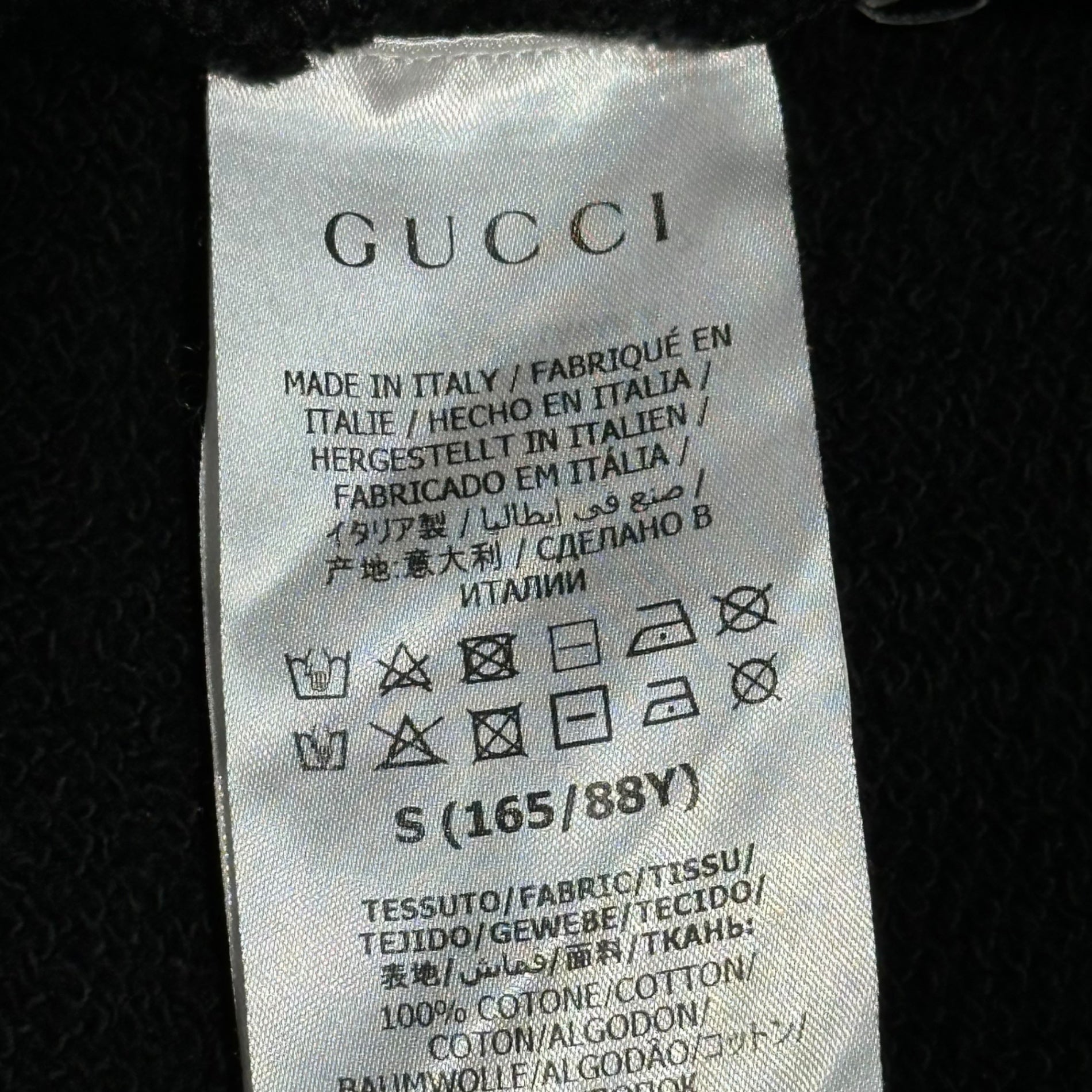 GUCCI(グッチ) Logo Print Pullover Hoodie Dress ロゴ プリント プルオーバー パーカー ワンピース 610144 XJB8V S ブラック