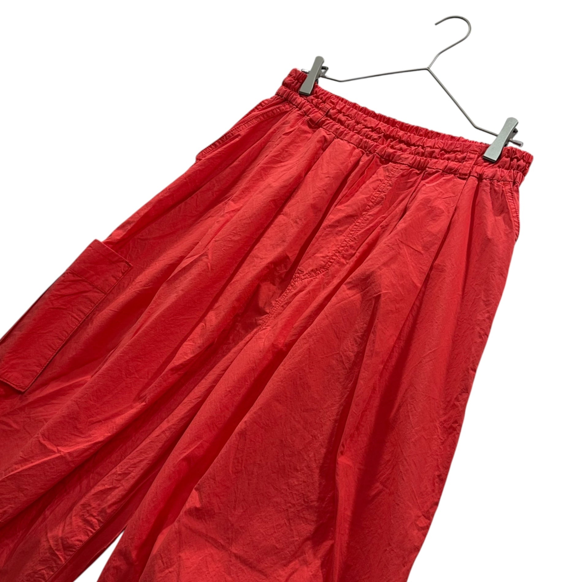 TUMUGU(ツムグ) 2026SS Cotton Typewriter Pants コットン タイプライター パンツ TB26228 フリー チェリーレッド
