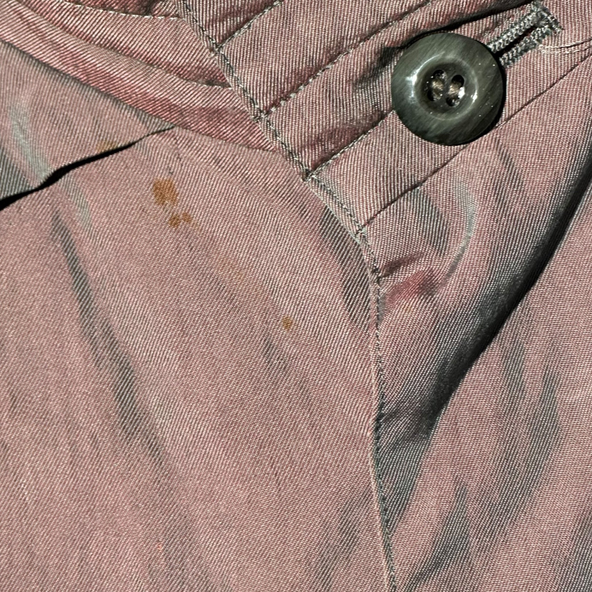 DOMON EX(ドモン イーエックス) 90's Long Trench Coat in Iridescent Colors 玉虫カラー ロング トレンチ コート パープル系