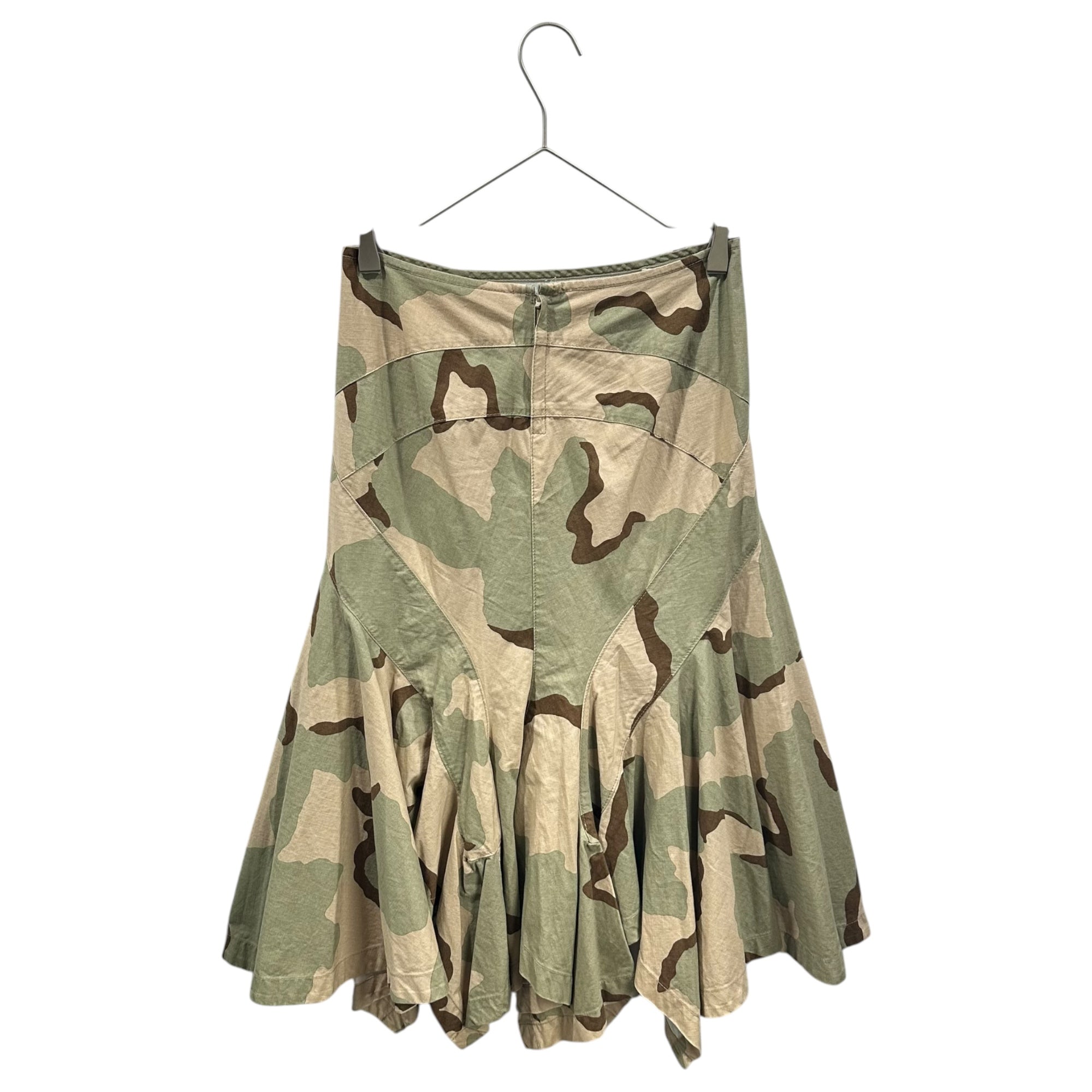 JUNYA WATANABE COMME des GARCONS(ジュンヤワタナベコムデギャルソン) 2006SS Dessert Camo Flare Skirt デザートカモ フレア スカート JQ-S053 SS ベージュ×カーキ AD2005
