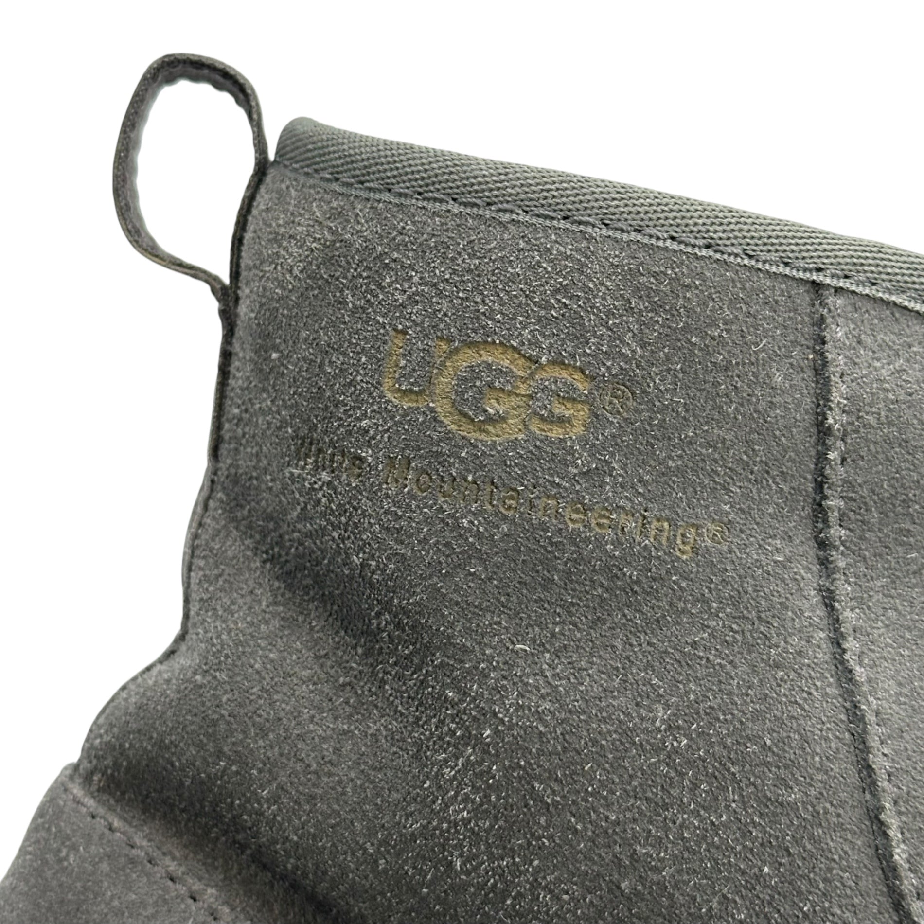UGG(アグ) CLASSIC SHORT SPARKLE ZIP ムートン ブーツ F27118G 27cm グレー