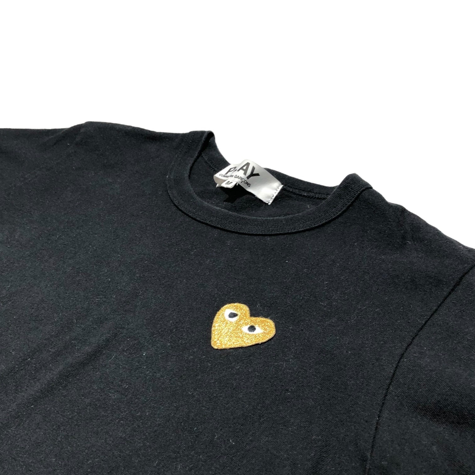 PLAY COMME des GARCONS(プレイコムデギャルソン) Gold Heart T-Shirt ゴールド ハート Tシャツ  AZ-T215 M ブラック AD2016