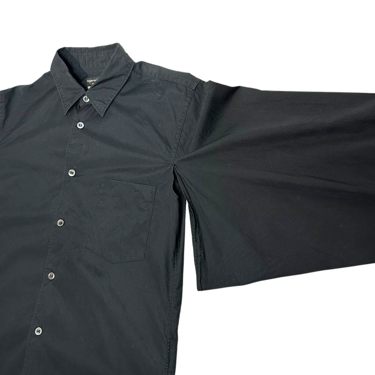 COMME des GARCONS HOMME PLUS(コムデギャルソンオムプリュス) 19AW Regular collar shirt with kimono sleeves 着物袖 レギュラーカラー シャツ PD-B043 XS ブラック AD2019