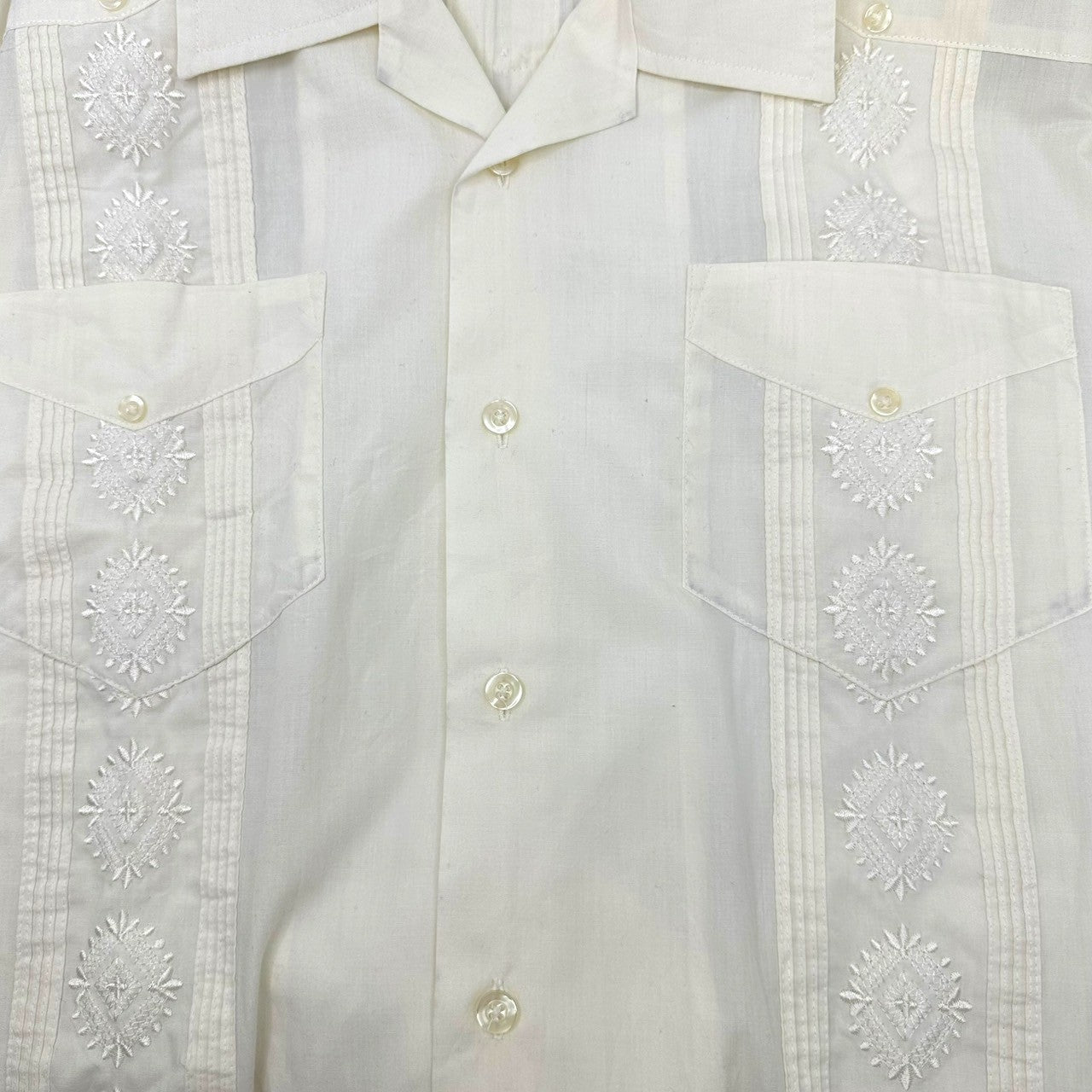 MONTE CARLO(モンテカルロ) OLD S/S Cuba Shirt オールド 半袖 キューバ シャツ M アイボリー