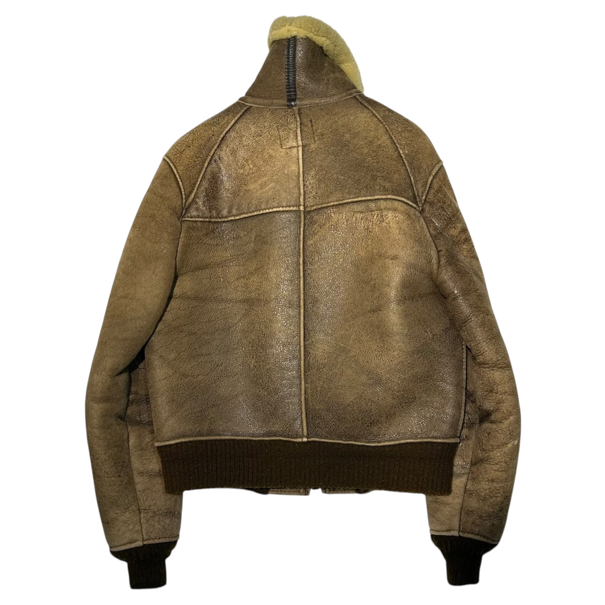 AVIREX(アヴィレックス) 80's~90's TYPE B-6 Mouton Flight Jacket ボア ムートン フライト ジャケット 94-3888 34(XS程度) ブラウン レザー