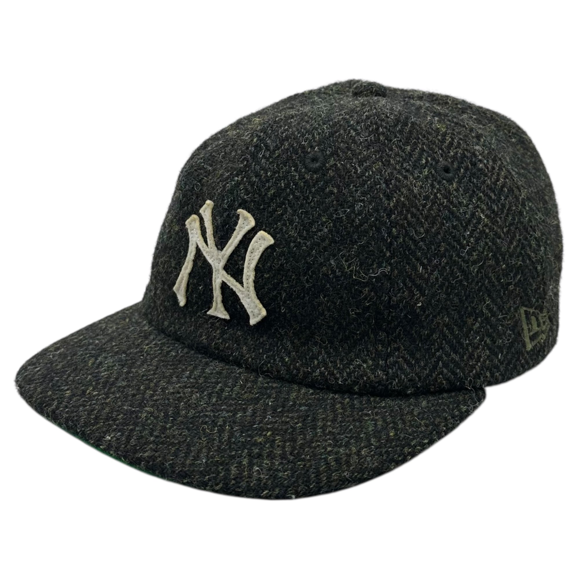 NEW ERA × COOPERSTOWN(ニューエラ × クーパーズタウン) Harris Tweed Wool New York Yankees 8 Panel Cap ハリスツイード ウール ニューヨークヤンキース 8パネル キャップ 7 1/4(57.7cm) ダークグリーン