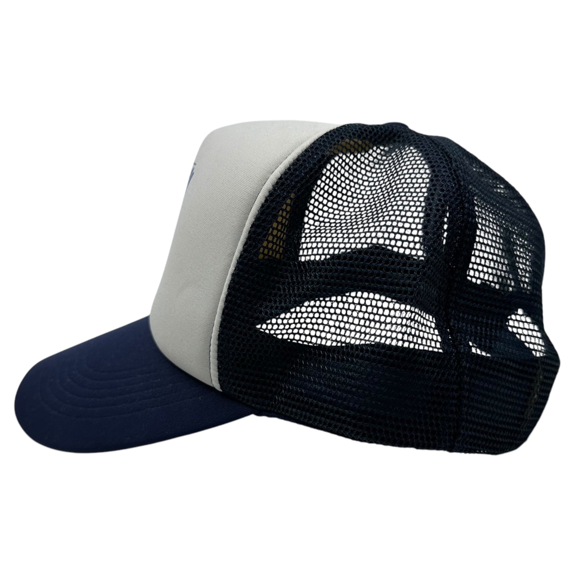 STUSSY(ステューシー) 90's Skateman Logo Mesh Cap スケートマン ロゴ メッシュ キャップ ネイビー×ホワイト 90年代 ヴィンテージ スケボー 帽子 head gear