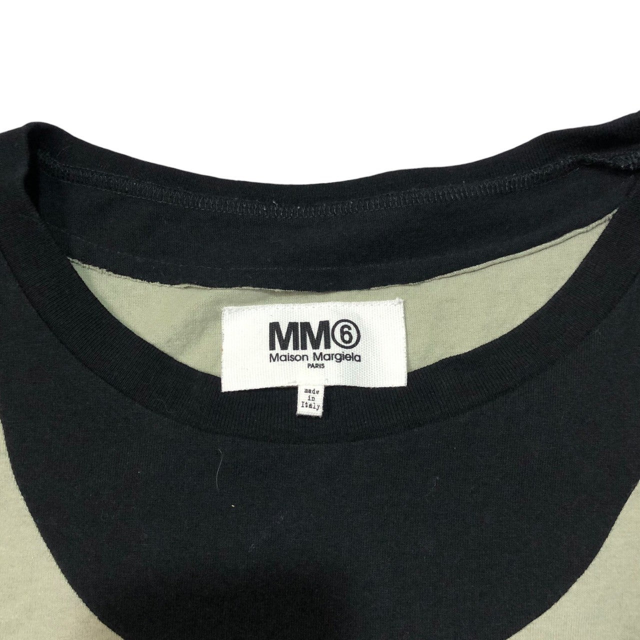 MM6 Maison Margiela(エムエムシックス) ビスチェデザインTシャツ S32GC0414 S22733 S グリーン×ブラック