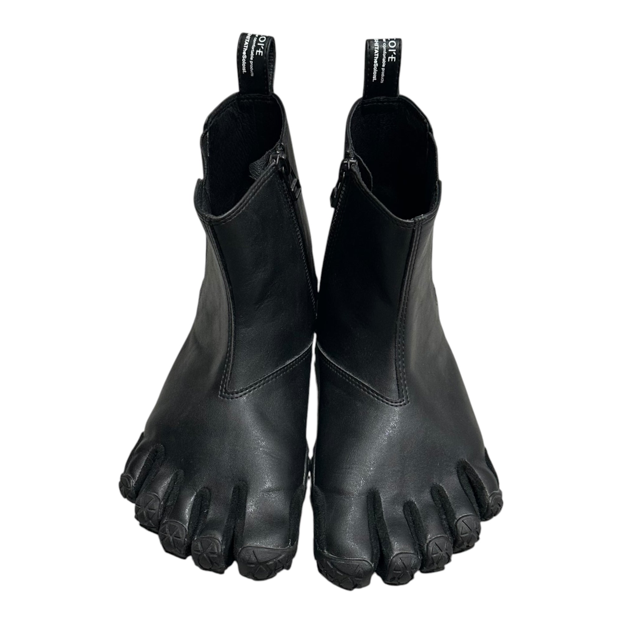 TAKAHIRO MIYASHITA The Soloist.(タカヒロミヤシタザソロイスト) 22SS NIN-CHELSEA SOL Five Finger Boots 忍者 チェルシー ファイブ フィンガー ブーツ  SS22MCH1 24.0cm ブラック SUICOKE Vibram