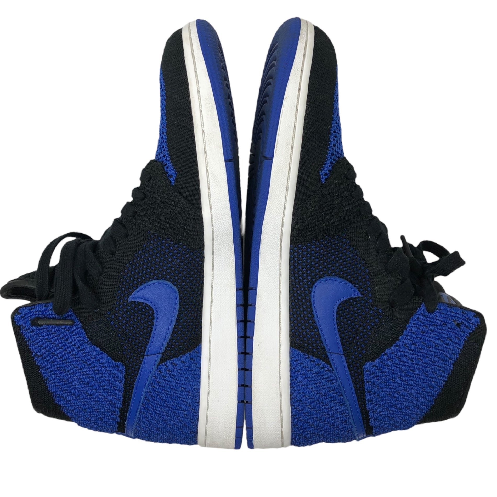 NIKE(ナイキ) AIR JORDAN 1 RETRO HI FLYKNIT エアジョーダンワン レトロ ハイ フライニット 919704-006 27.5cm BLACK/GAME ROYAL-WHITE ブラック ゲーム ロイヤル ホワイト 箱付