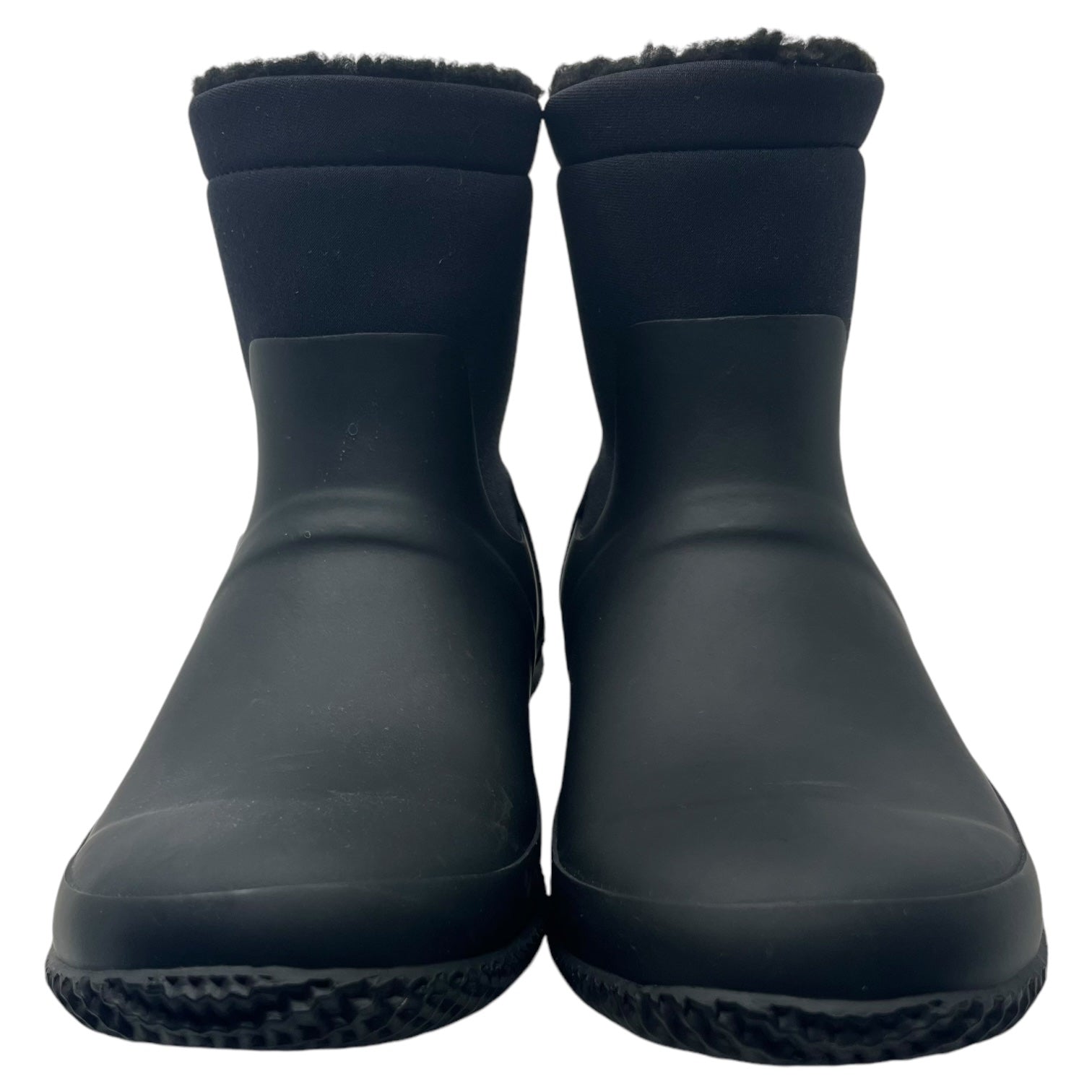 HUNTER(ハンター) Mens Original Insulated Roll Top Sherpa Boots オリジナル インシュレイティド シェルパ ブーツ ショートブーツ MFS9115NRE US10(28cm) ブラック ラバー