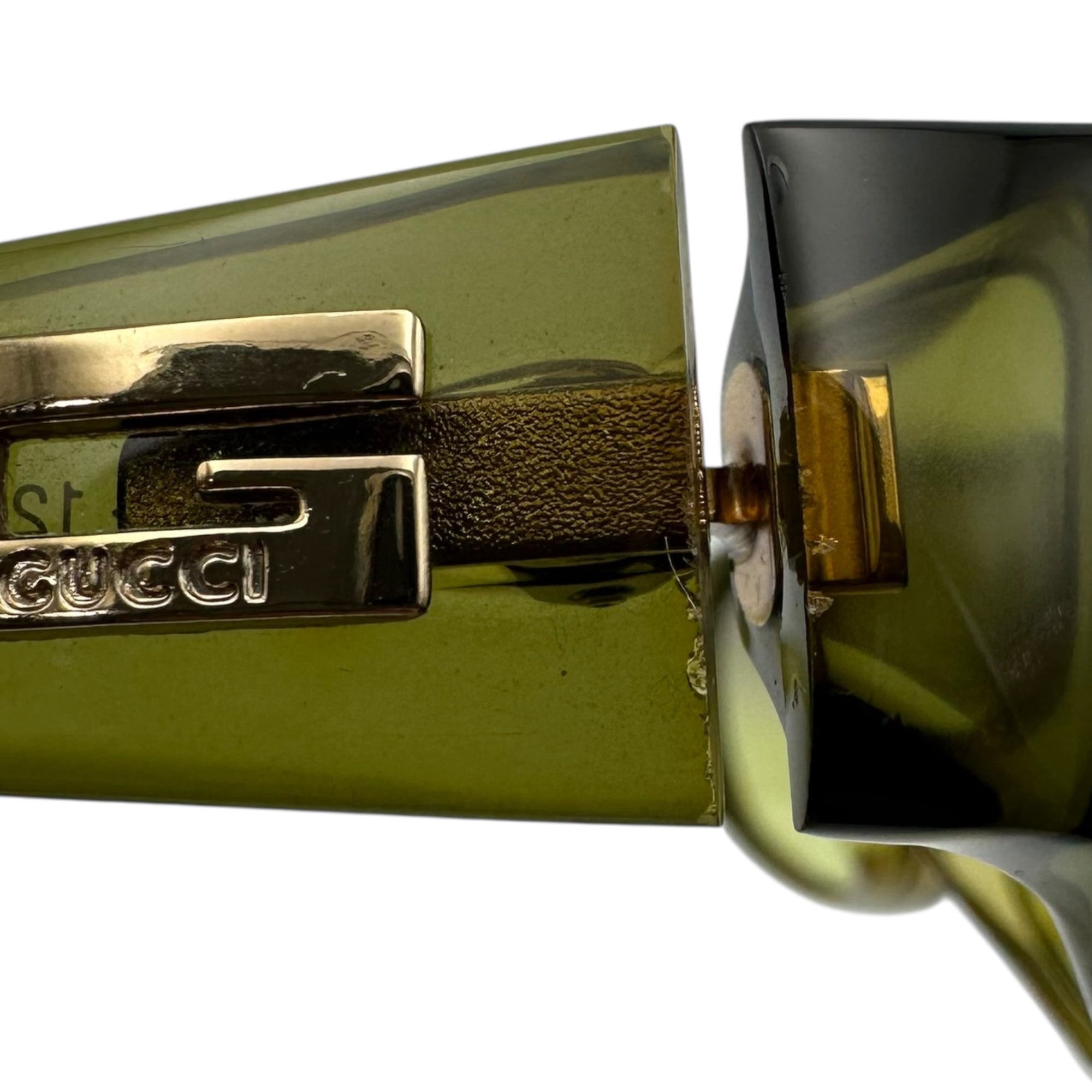 GUCCI(グッチ) G Logo Clear Sunglasses ロゴ クリア サングラス G G2456/S グリーン Y2K
