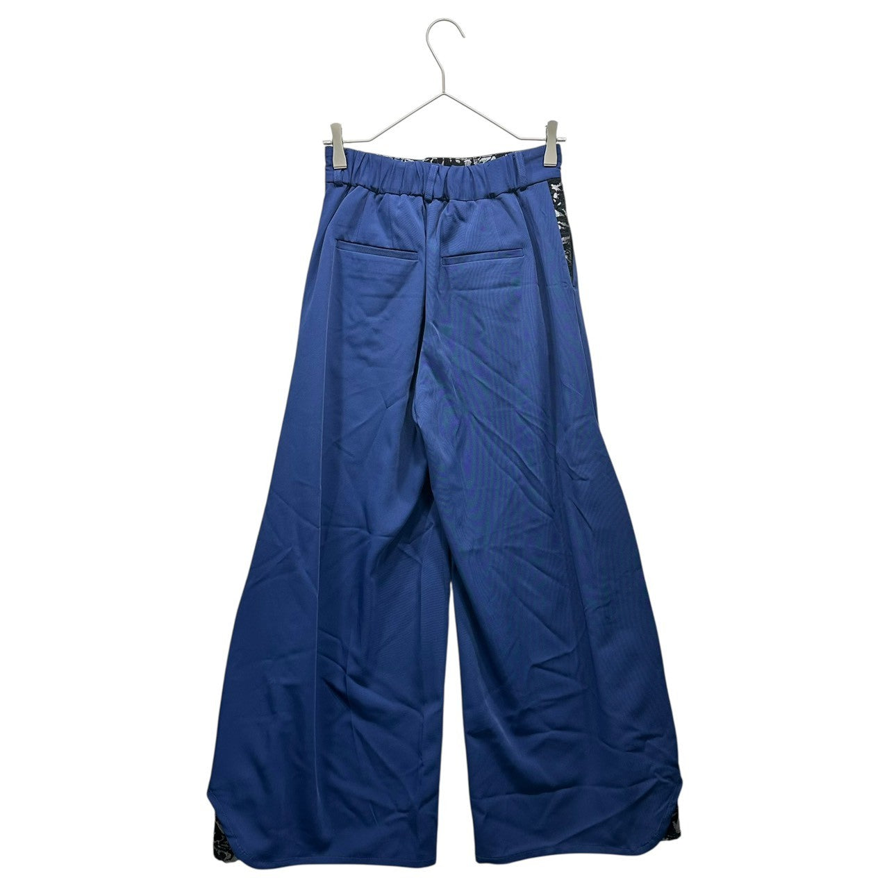 Ado × HARE(アド × ハレ) Collaboration Side Jacquard Switch Pants コラボ サイド ジャガード キリカエパンツ HA 430012AD 0828 FREE ブルー×ブラック