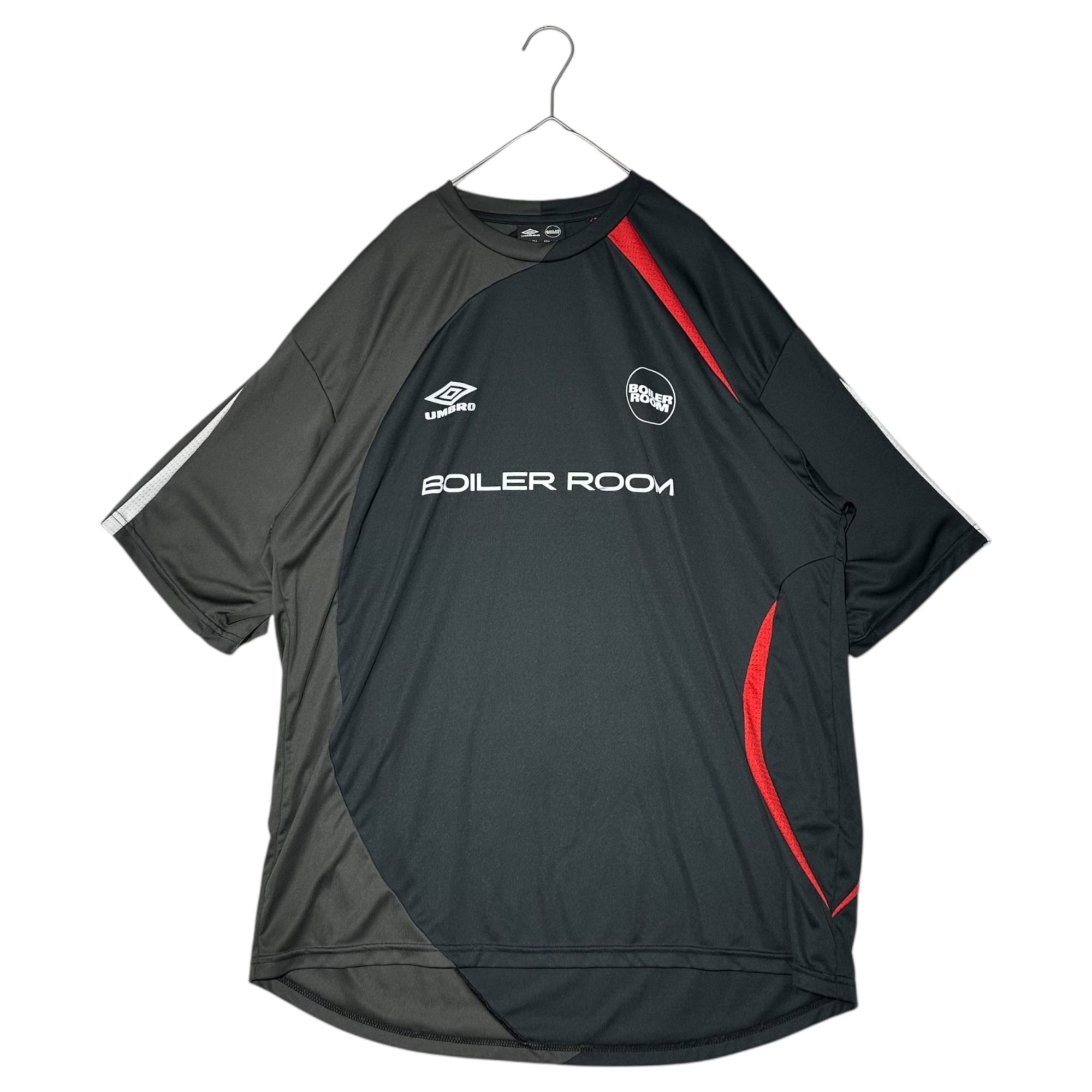 BOILER ROOM × UMBRO(ボイラールーム × アンブロ) Football Top Game Shirt フットボール トップ ゲームシャツ XL ブラック×グレー×レッド