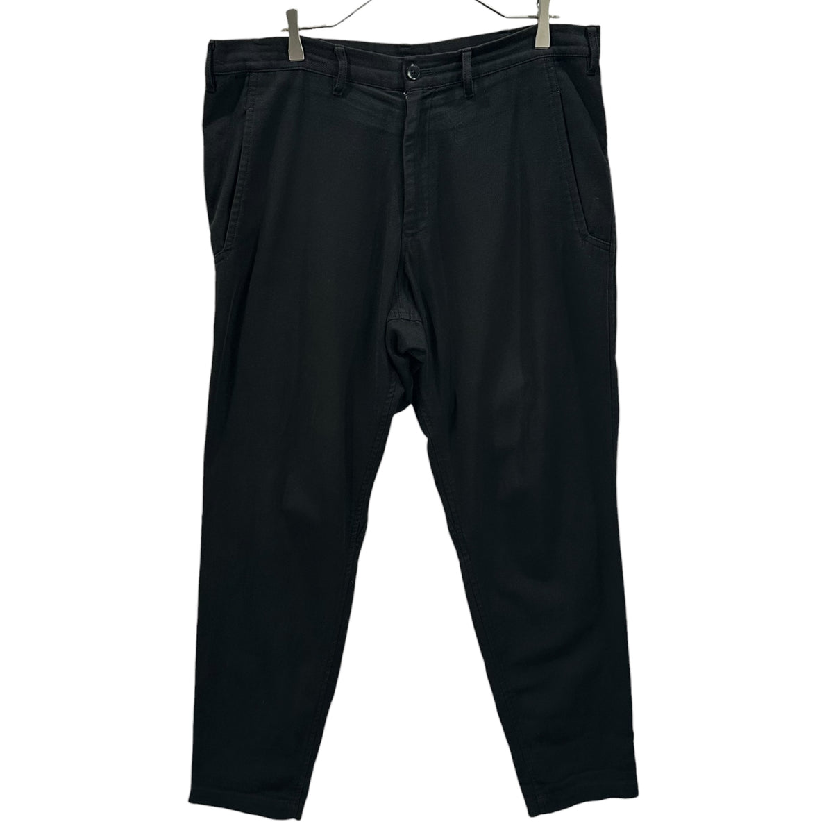 YOHJI YAMAMOTO POUR HOMME(ヨウジヤマモトプールオム) 2011AW Cotton Tapered Trousers コットン テーパード トラウザー HP-P44-014 2 ブラック パンツ
