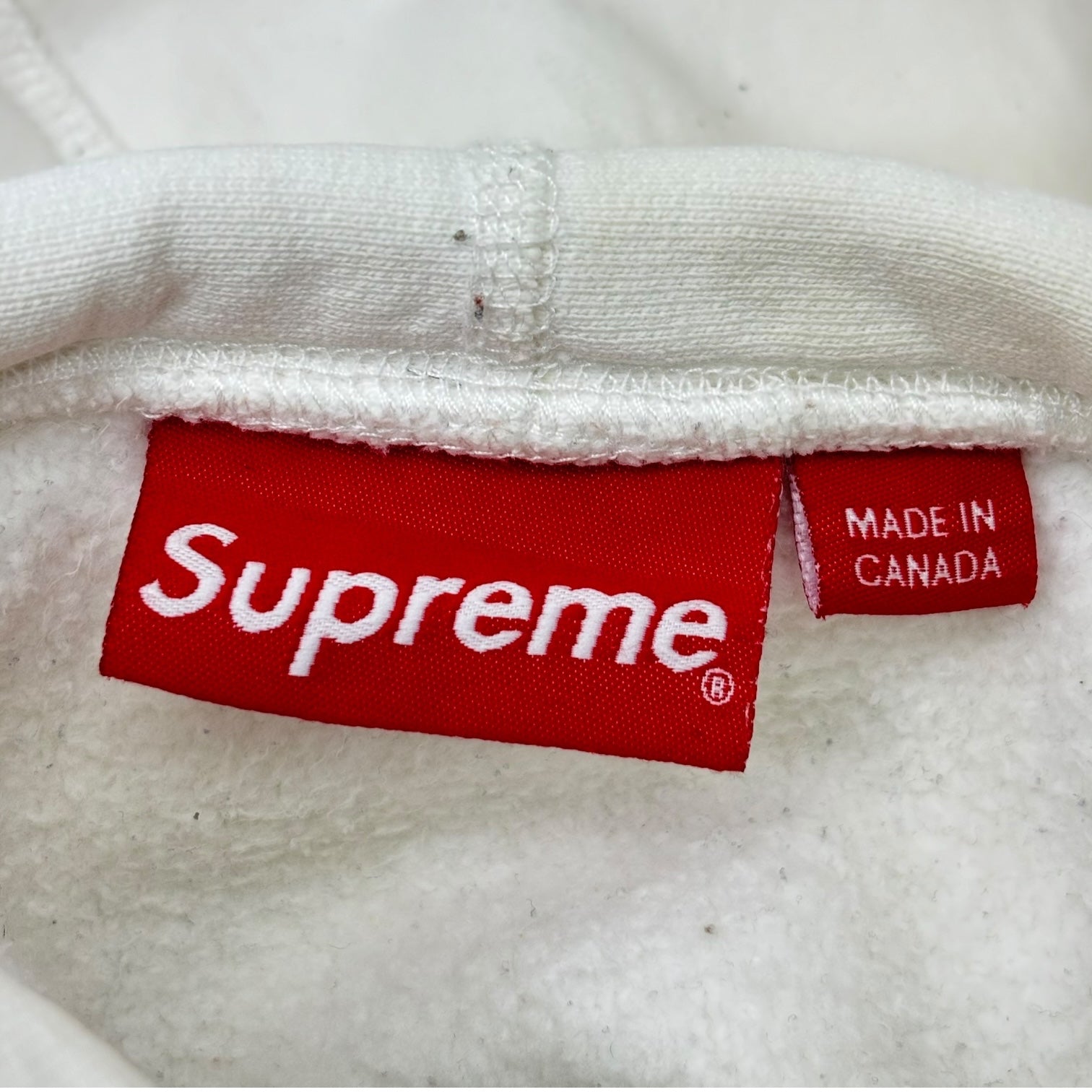 SUPREME(シュプリーム) 16AW Box Logo Hooded Sweatshirt ボックス ロゴ フーディ M ホワイト×レッド プルオーバー パーカー