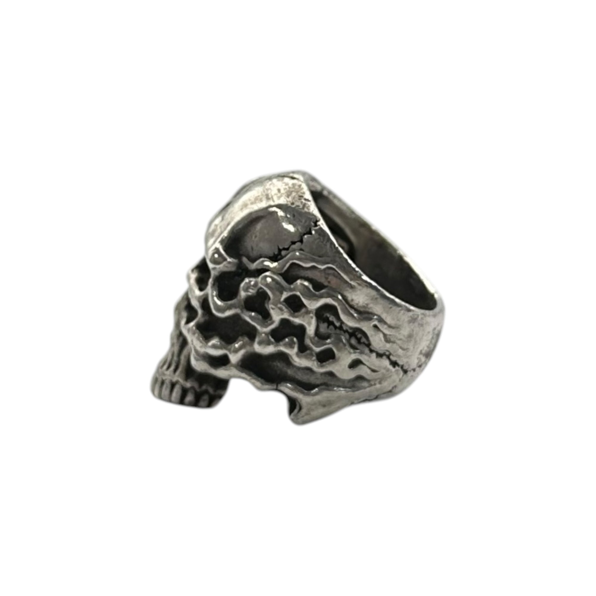 UNDERCOVER × Funny Farm(アンダーカバー × ファニーファーム) 90's Collaboration Four-Eyed Skull Silver Ring 90年代 四ツ目 スカル シルバー リング 9～10号 シルバー 96～99年 タトゥーアーティスト ボブ・ベッセルス氏 マーク・パラモア氏 ヴァンダライズ一ノ瀬氏 JONIO氏 コラボ 稀少アイテム