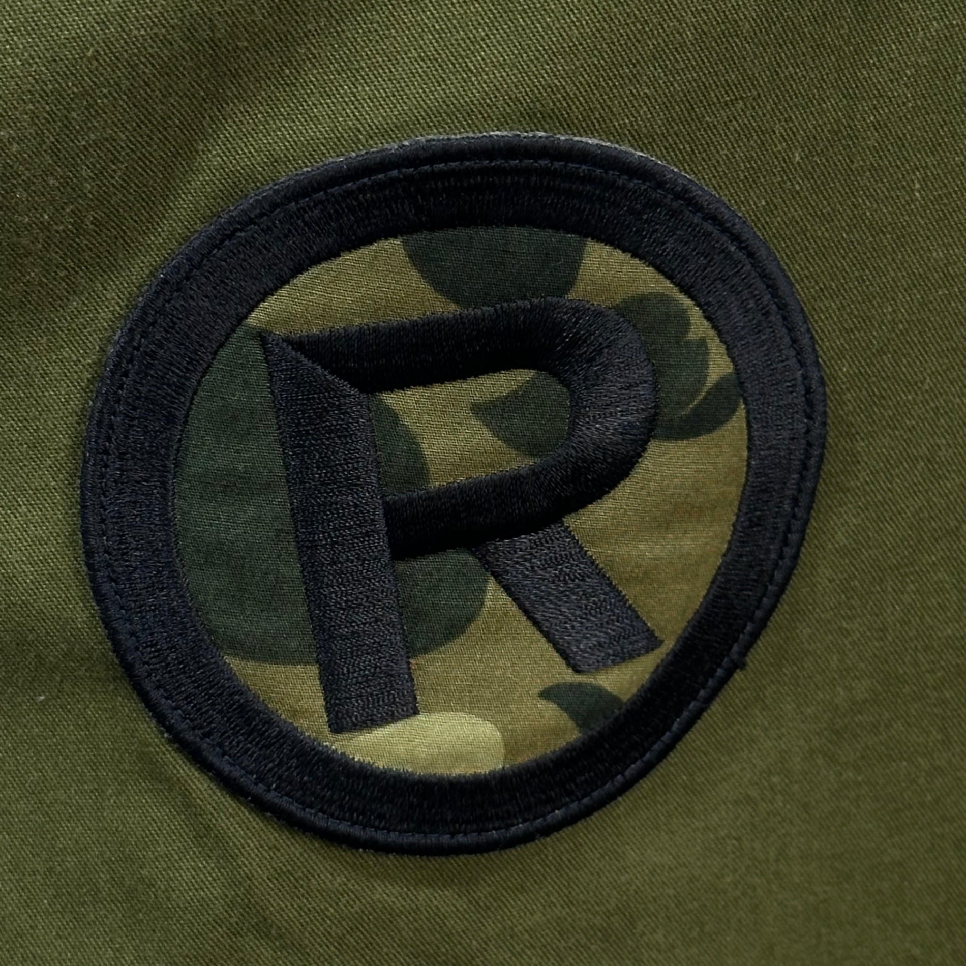 A BATHING APE(アベイシングエイプ) 00's FELLOWSHIP BAPE CAMP BOY SCOUT SHIRT ワッペン 半袖 ボーイ スカウト シャツ M オリーブ