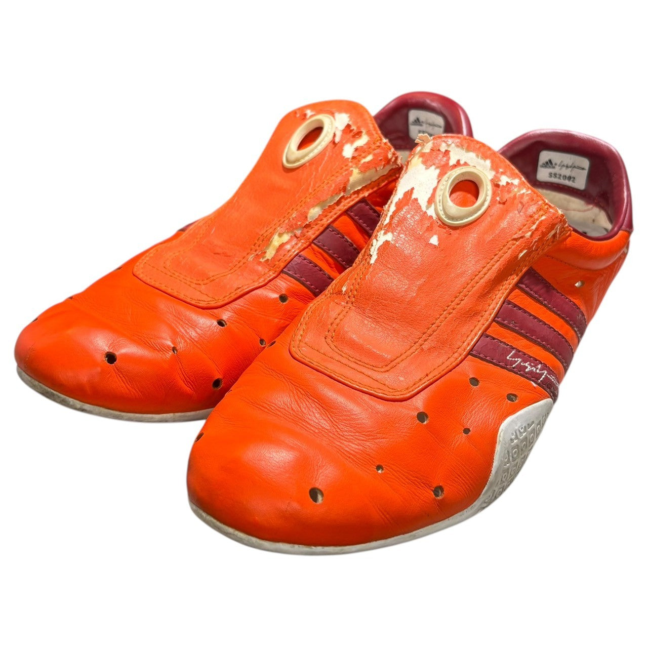 YOHJI YAMAMOTO×adidas(ヨウジヤマモト×アディダス) 02SS MEI YOHJI FG ローカットスニーカー 145860 FE-E06-815-1 28.5cm オレンジ Y-3 稀少品 コレクターズアイテム