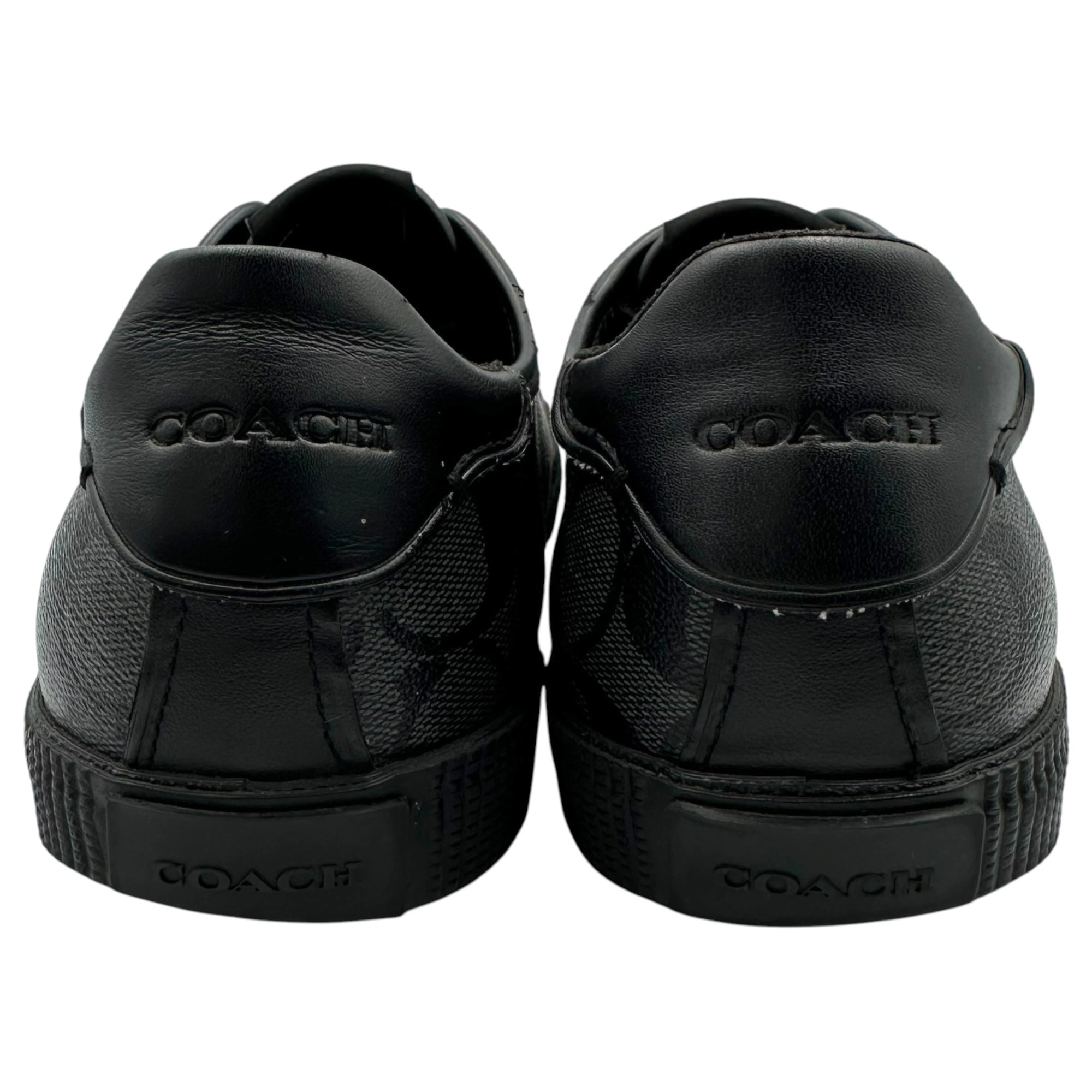 COACH(コーチ) Signature Low-Top Sneakers シグネチャー ローカット スニーカー FG4412 25.5cm グレー×ブラック