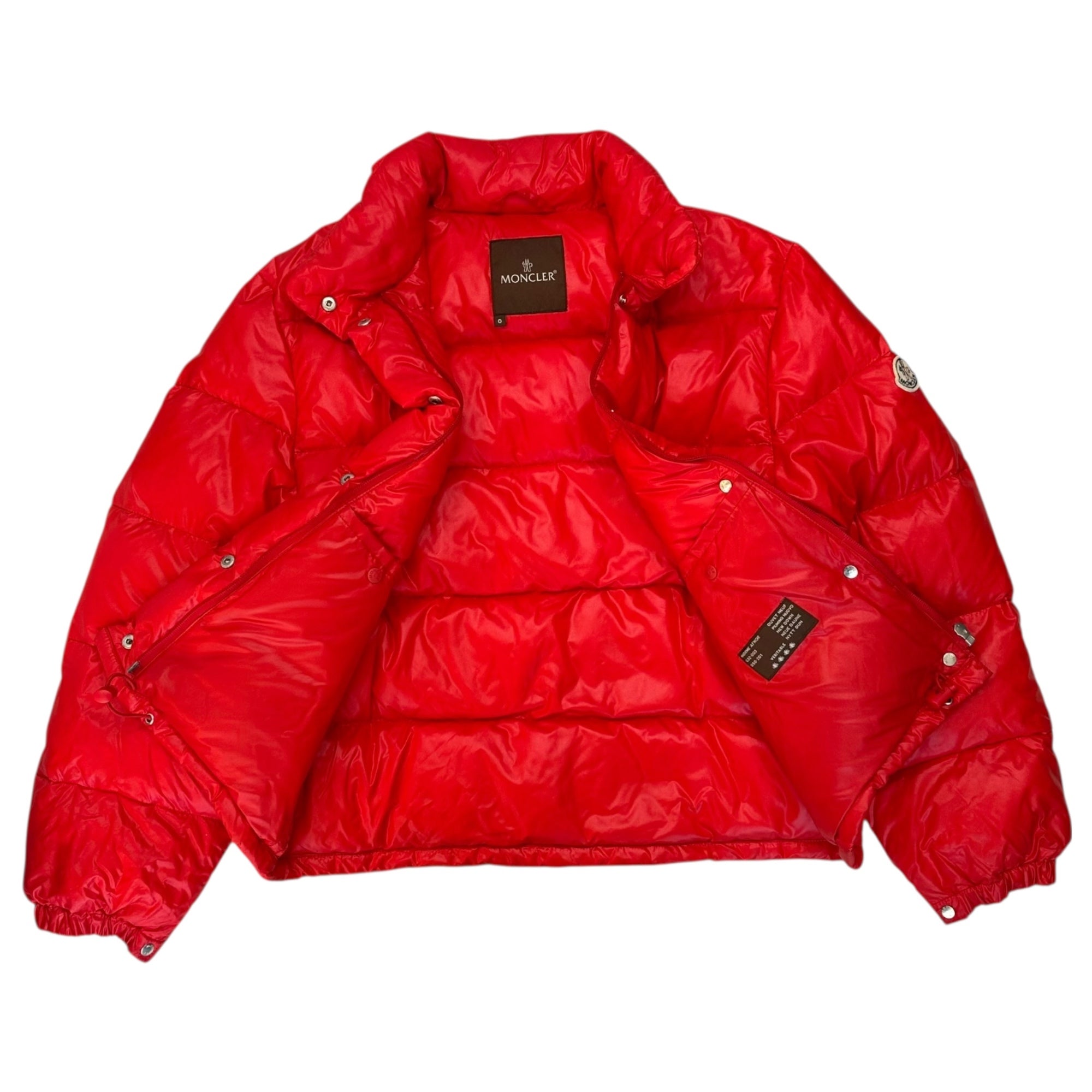 MONCLER(モンクレール) 00's Shiny Down Jacket  シャイニー ダウン ジャケット 220--093-45300-50 0(XS程度) レッド ペッパージャパンコーポレーションタグ