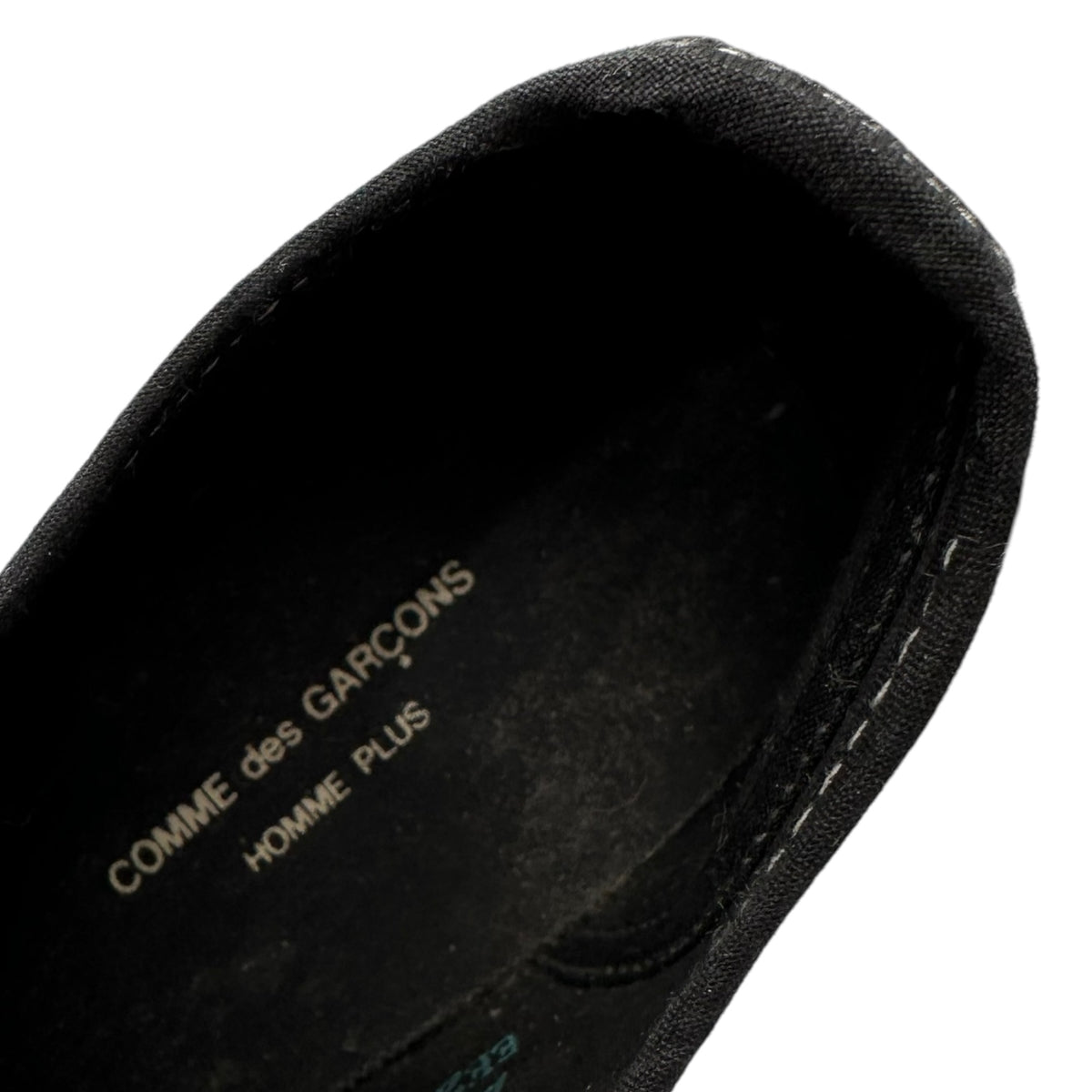 COMME des GARCONS HOMME PLUS(コムデギャルソンオムプリュス) Enamel Low-Cut Sneakers エナメル ローカット スニーカー EE20W 24cm ブラック×ホワイト