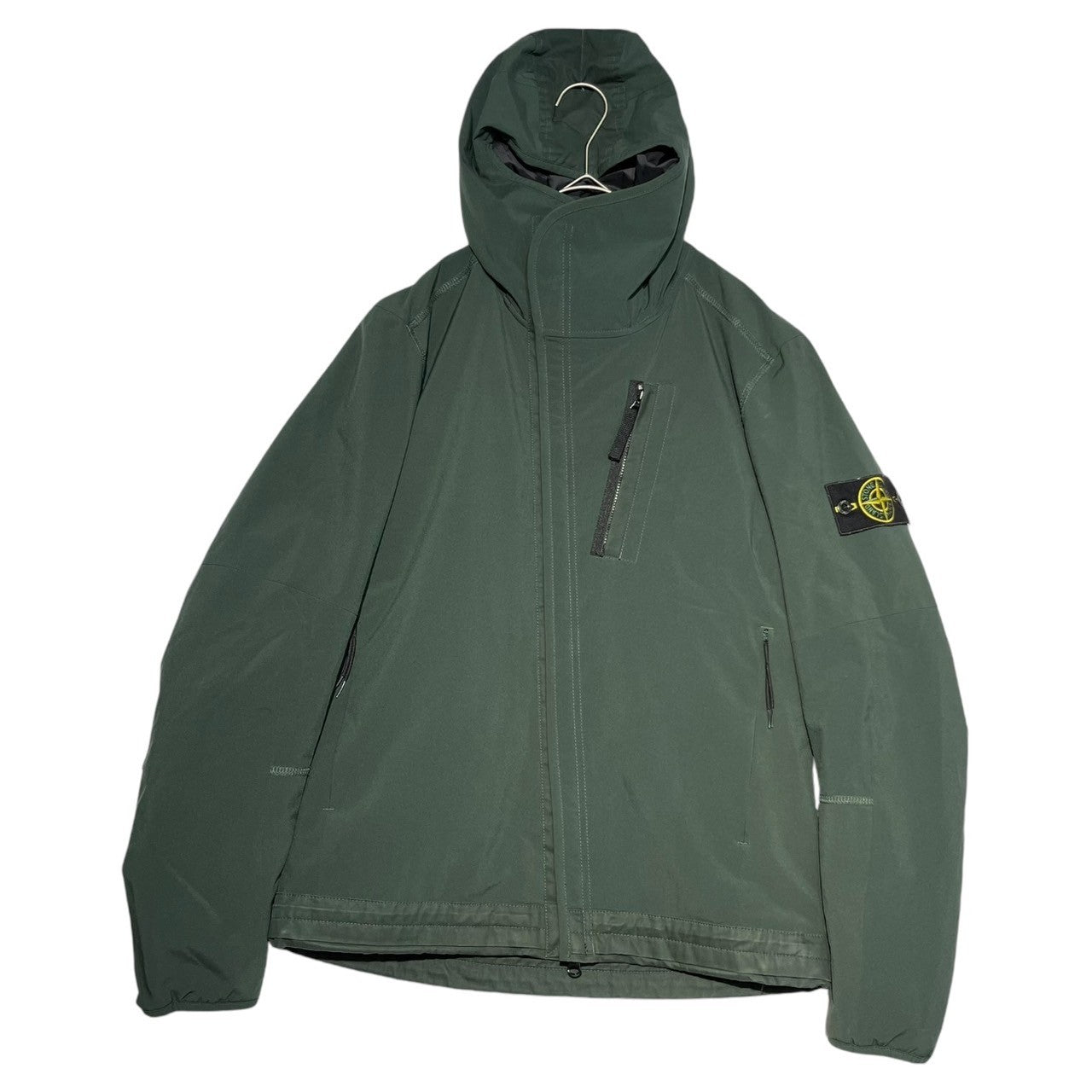 STONE ISLAND(ストーンアイランド) 16AW SOFT SHELL BATTING BLOUSON ソフトシェル ジップ ブルゾン 651544027 S ダークグリーン マウンテンパーカー ジャケット