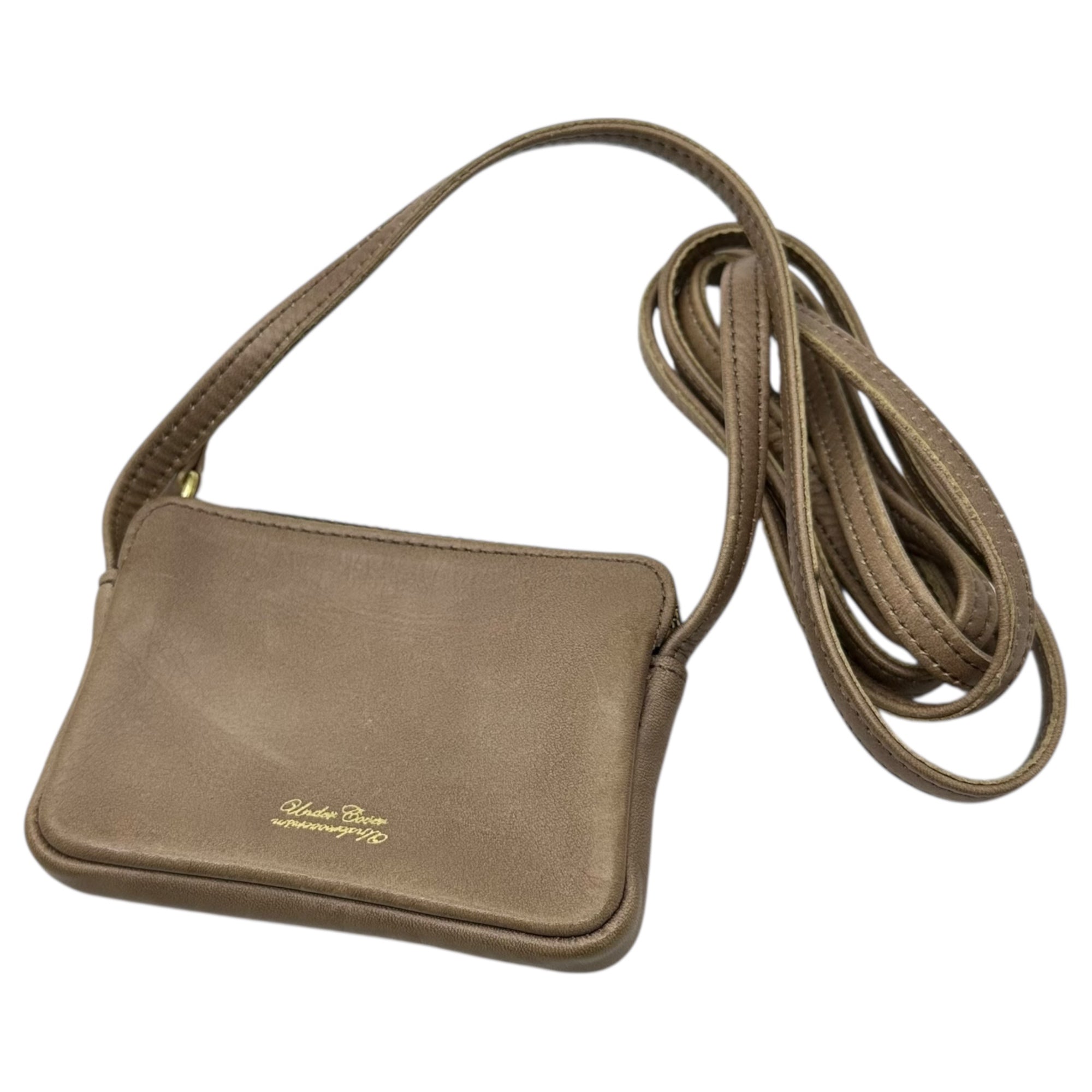 UNDERCOVERISM(アンダーカバーイズム) Leather shoulder wallet レザー ショルダー ウォレット ベージュ 財布 コインケース ミニ バッグ