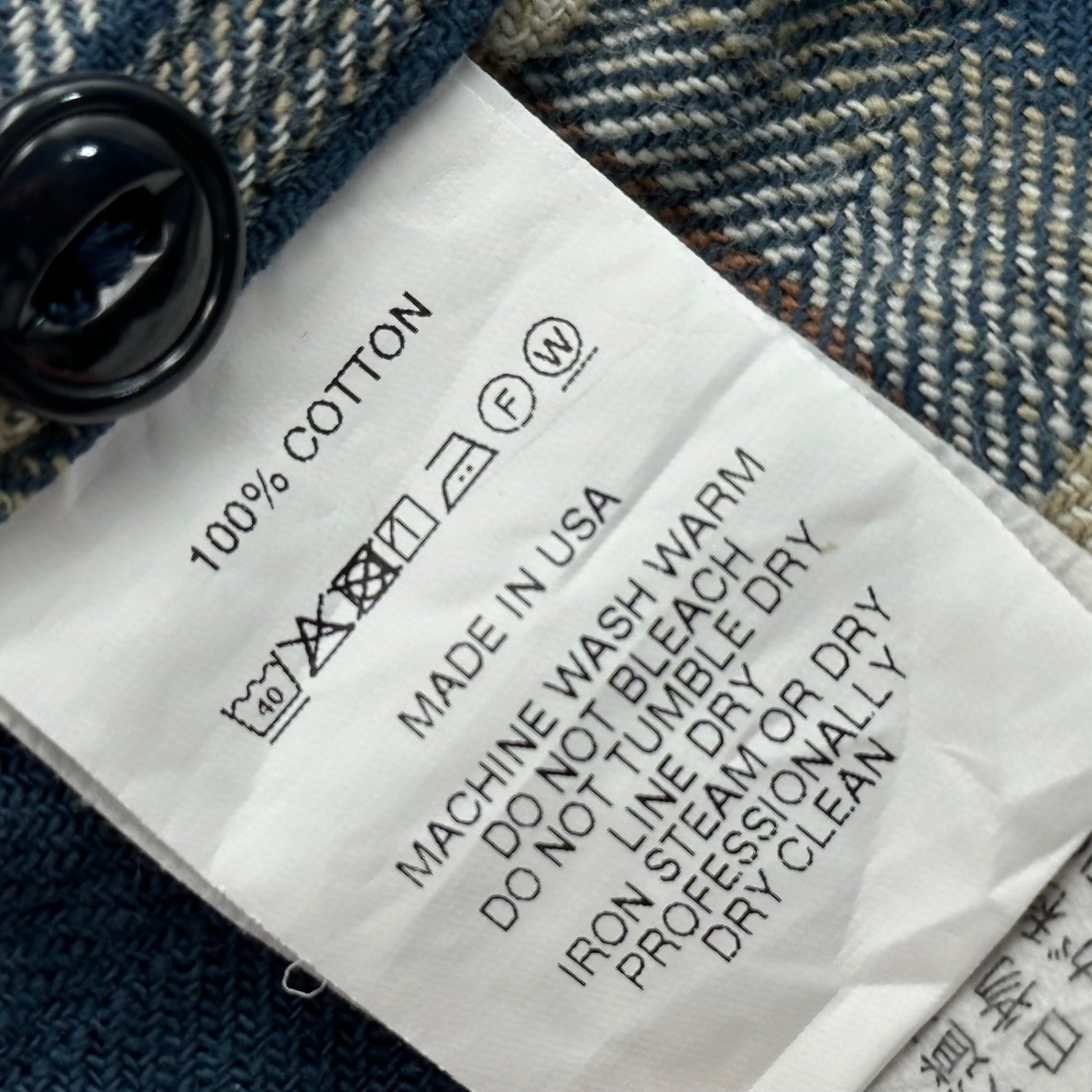 Engineered Garments(エンジニアードガーメンツ) 25AW Work Shirt - Cotton Plaid Jacquard ワーク シャツ L ブルー×ホワイト フランネル ネル 長袖 チェック