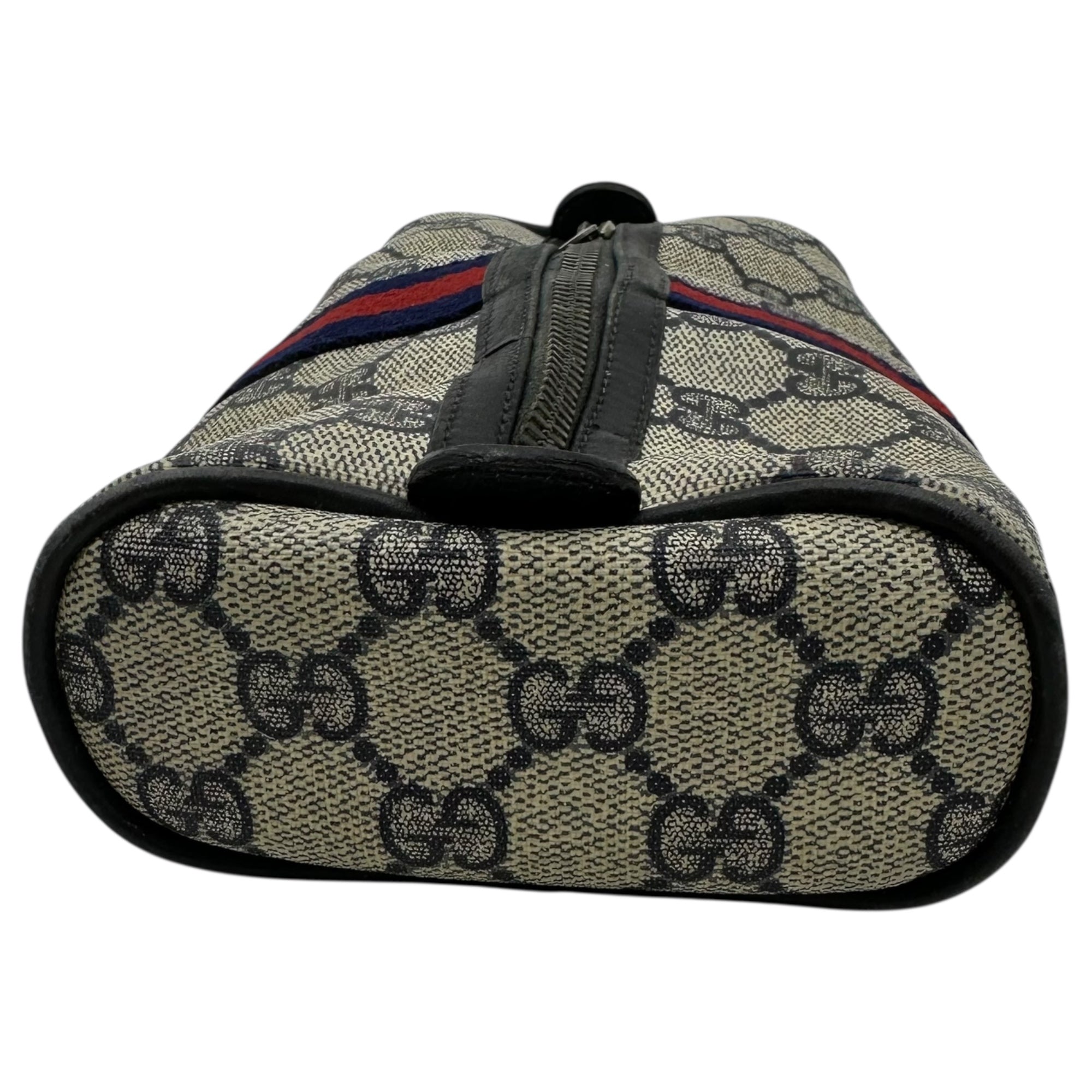 GUCCI PARFUMS(グッチパフューム) 80's GG Sherry Line Vintage Pouch GG シェリーライン ヴィンテージ ポーチ グレー 80年代 ririジップ