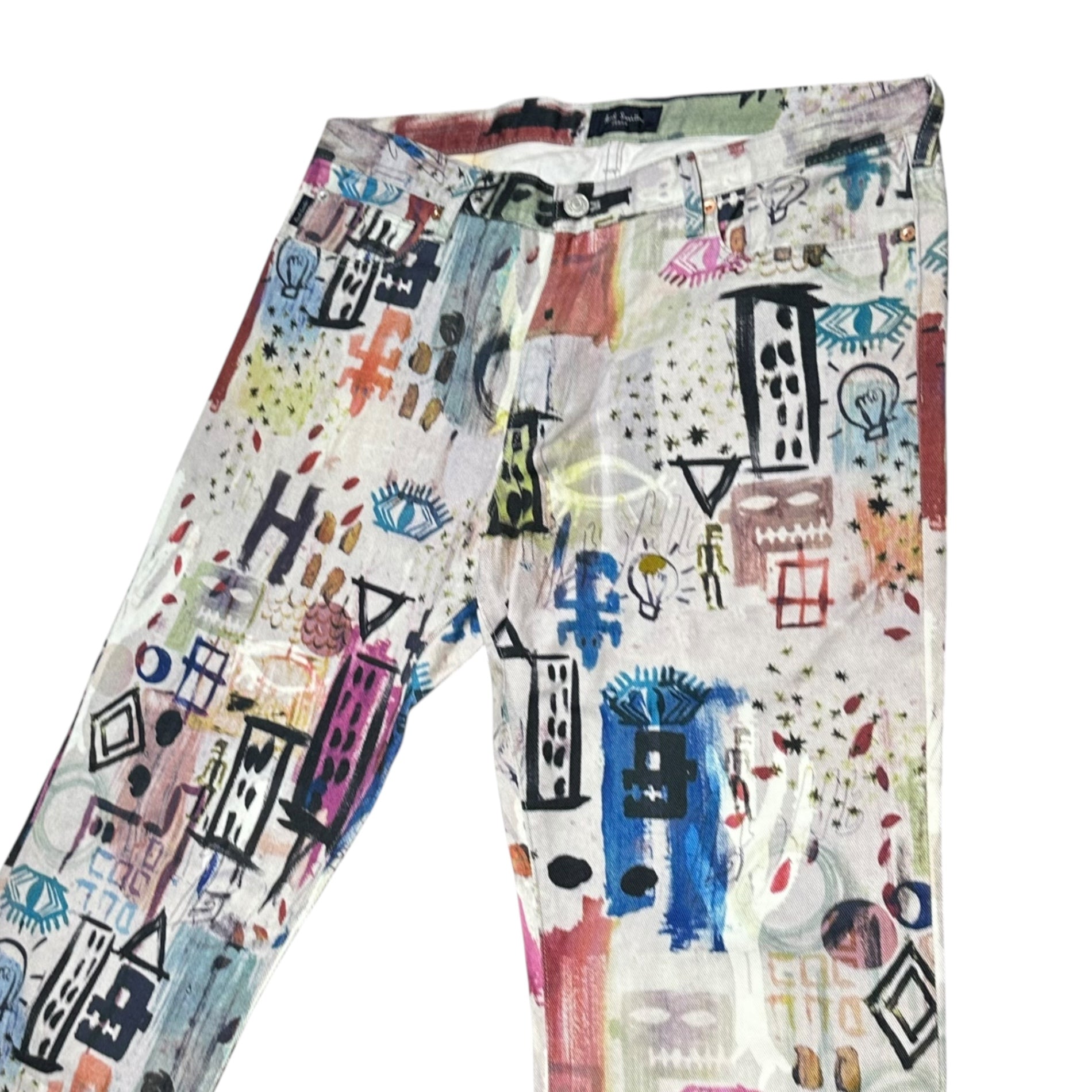Paul Smith JEANS(ポールスミスジーンズ) Jean-Michel Basquiat All-Print Straight Pants ジャン＝ミシェル・バスキア オールプリント ストレート パンツ PJ-E5001＊-62418 XXL マルチカラー