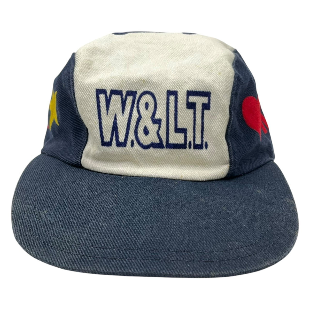 W.＆L.T.(ウォルト) Vintage PukPuk Cap ヴィンテージ パクパク キャップ 2 ネイビー×ホワイト MADE IN ITALY 稀少品