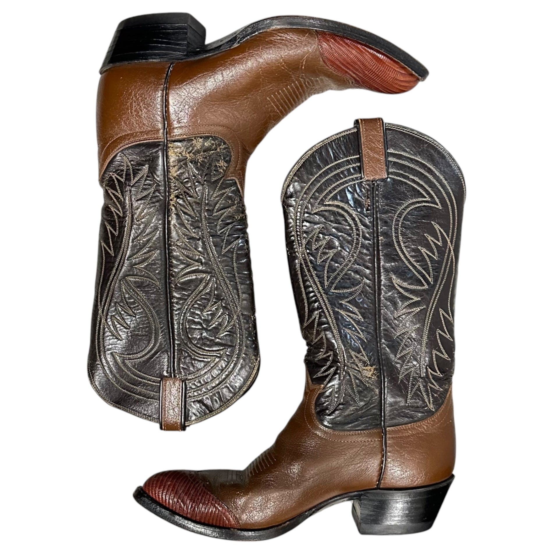 TONY LAMA(トニーラマ) 1980's Western Boots - Lizard Toes