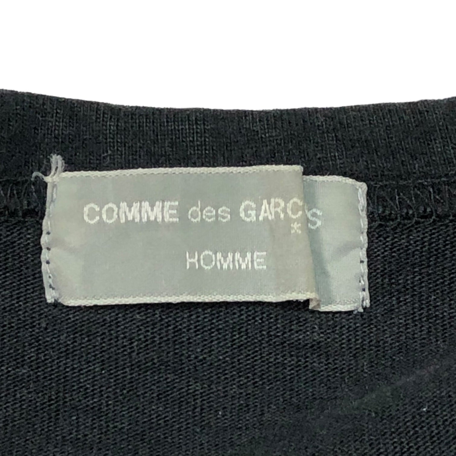 COMME des GARCONS HOMME(コムデギャルソンオム) 90's shirt sleeve tee シャツスリーブ カットソー 田中オム 型番消え FREE(表記消え) ブラック 稀少品