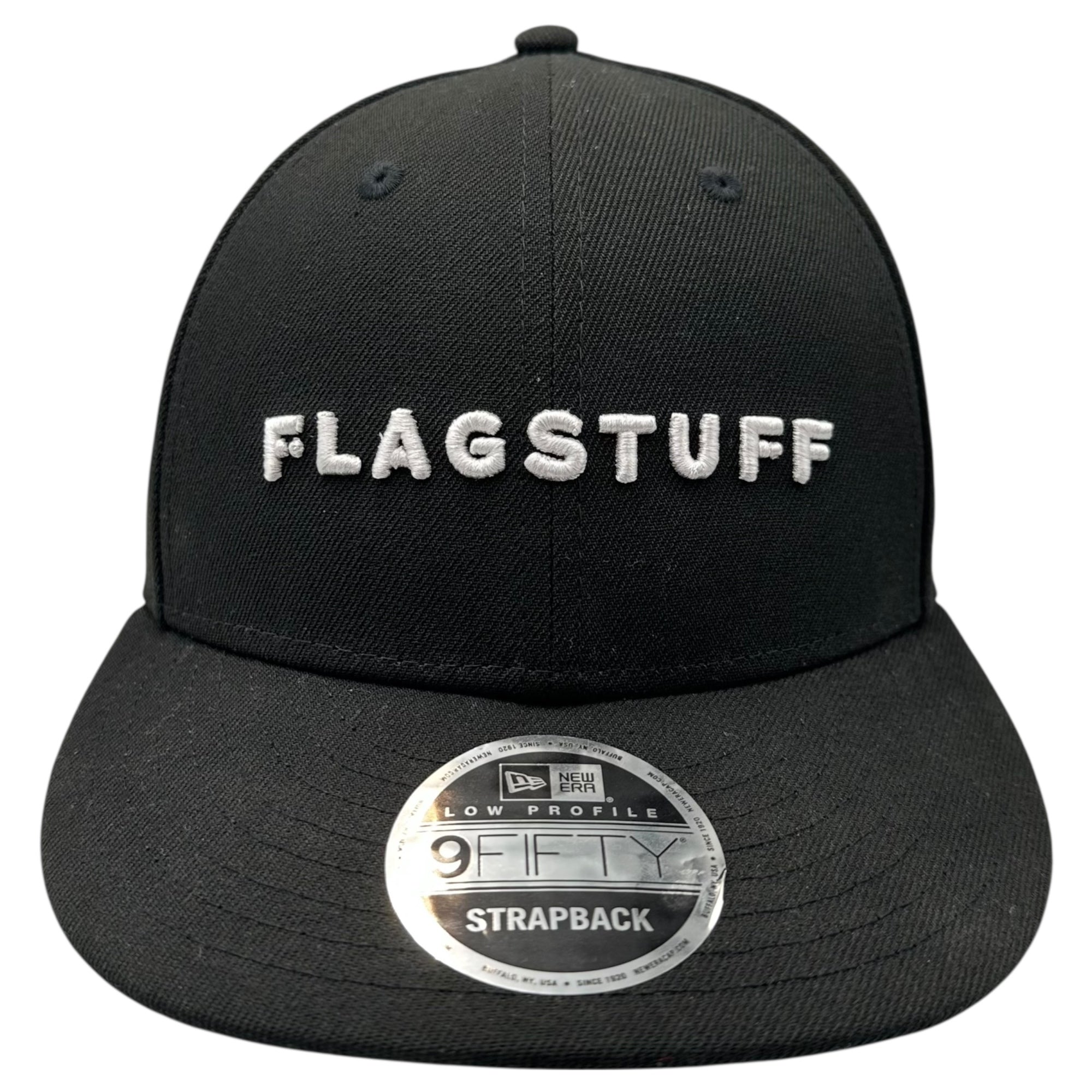 flagstuff キャップ FLAGSTUFF(フラグスタフ) Logo Cap ロゴ キャップ ブラック×ホワイト