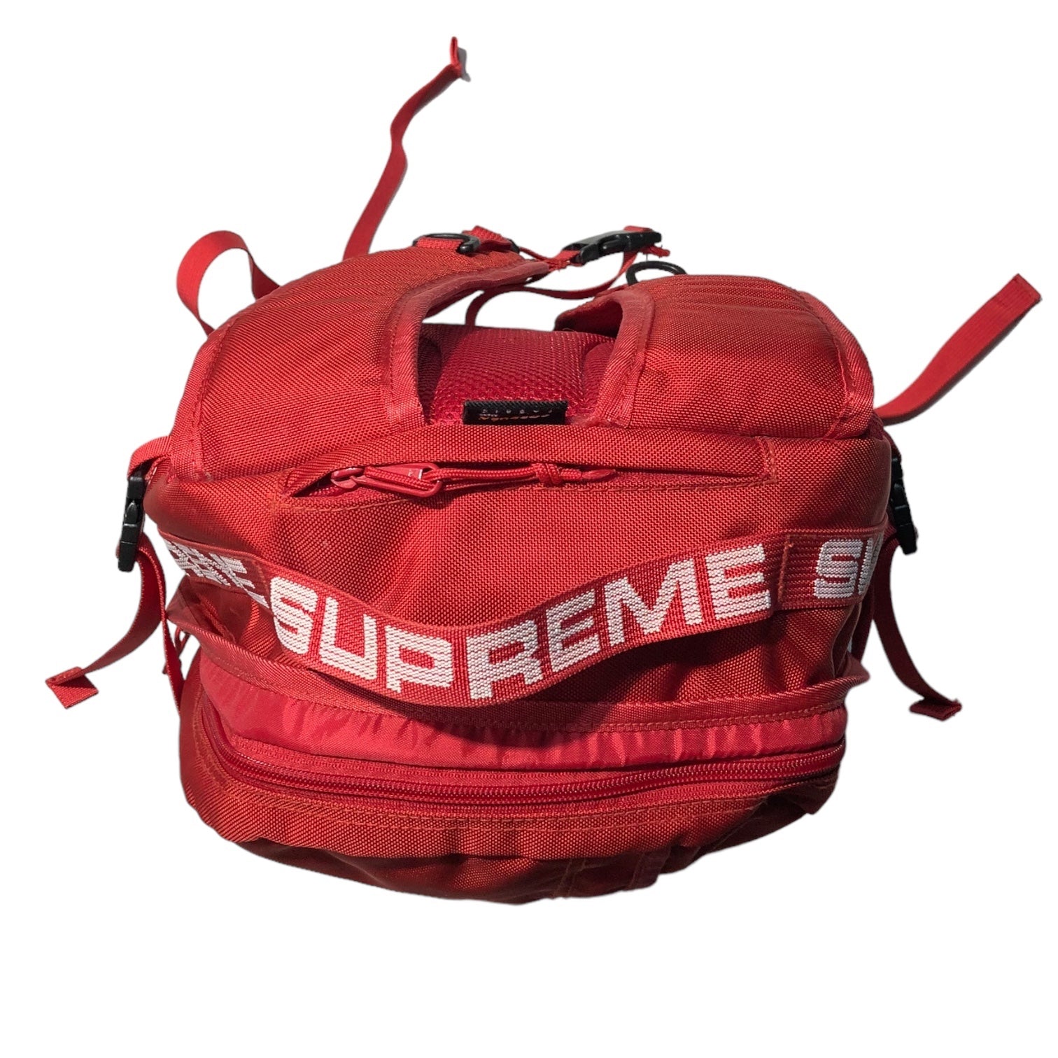 SUPREME(シュプリーム) 18SS LOGO BACKPACK ロゴ バックパック レッド リュック 鞄 バッグ