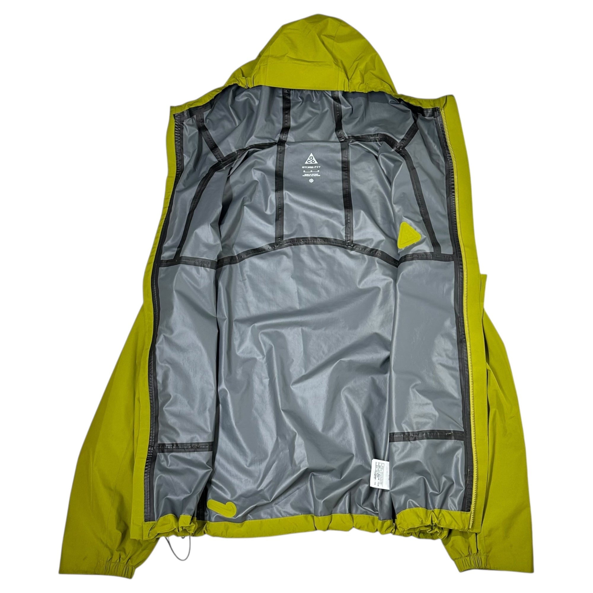 NIKE ACG(ナイキエーシージー) Storm Fit CASCADE RAIN JKT マウンテンパーカー DV9416-390 M イエロー ナイロン ジャケット